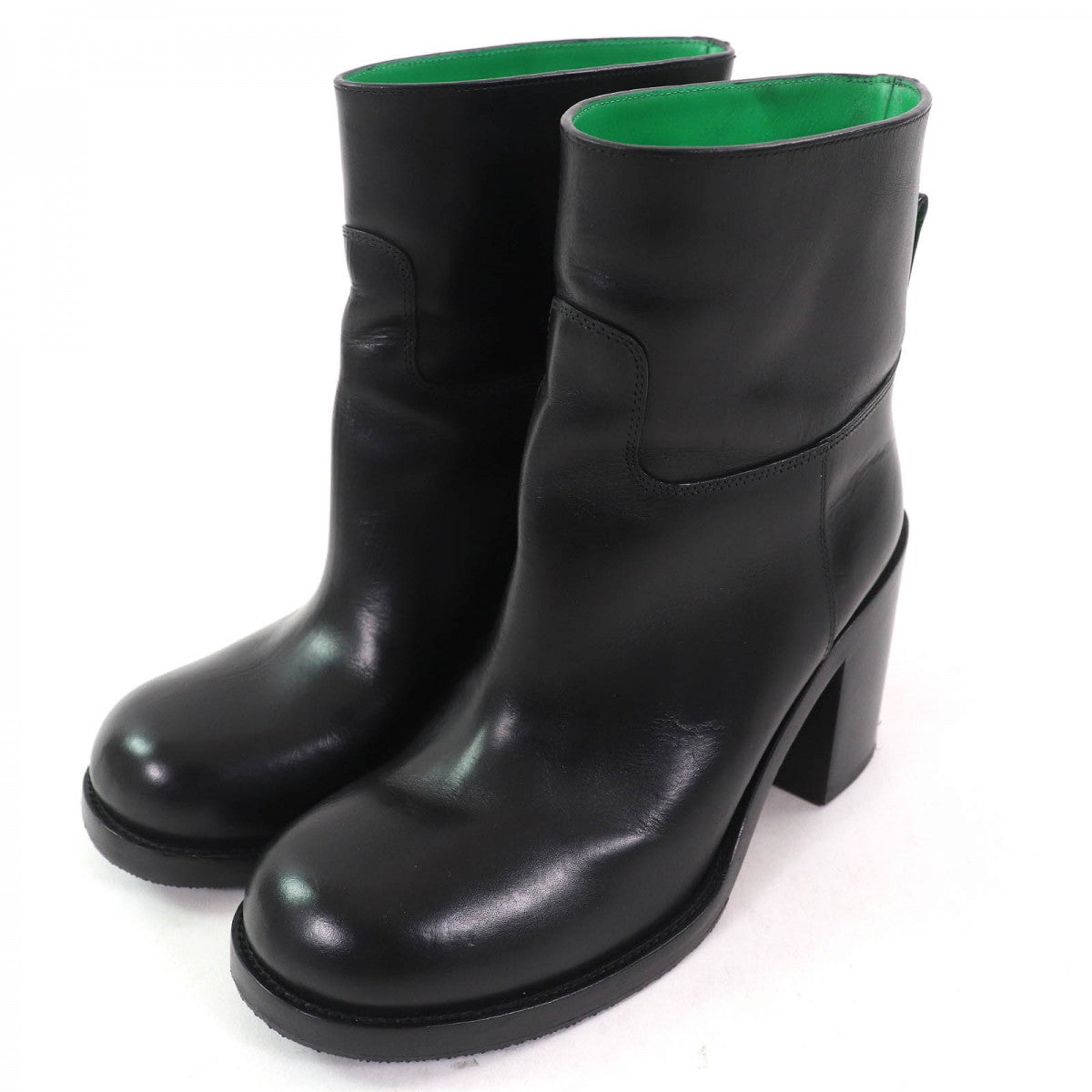 BOTTEGAVENETA short boots 716214 leather black Cavallo 37
