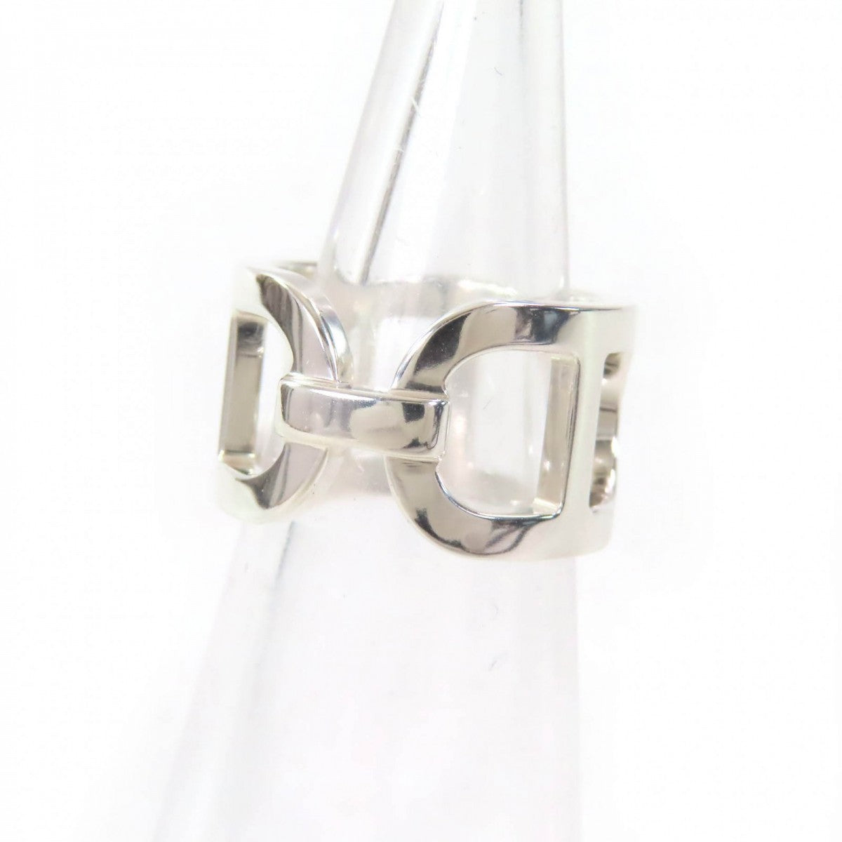 HERMES Ring AG925 Silver Ever Chene Dunkle 46