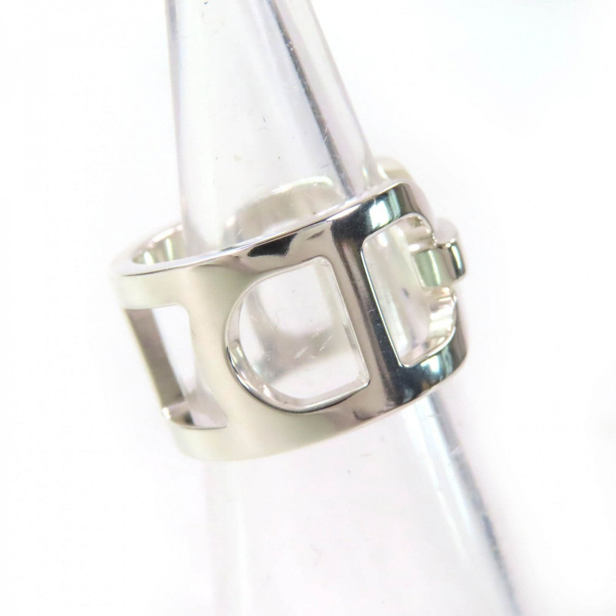 HERMES Ring AG925 Silver Ever Chene Dunkle 46