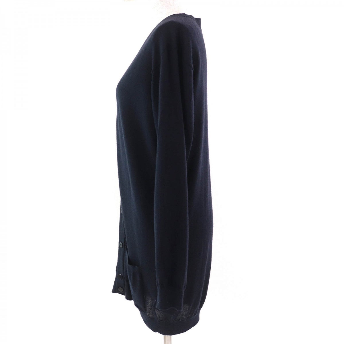 HERMES cardigan cashmere Navy 34