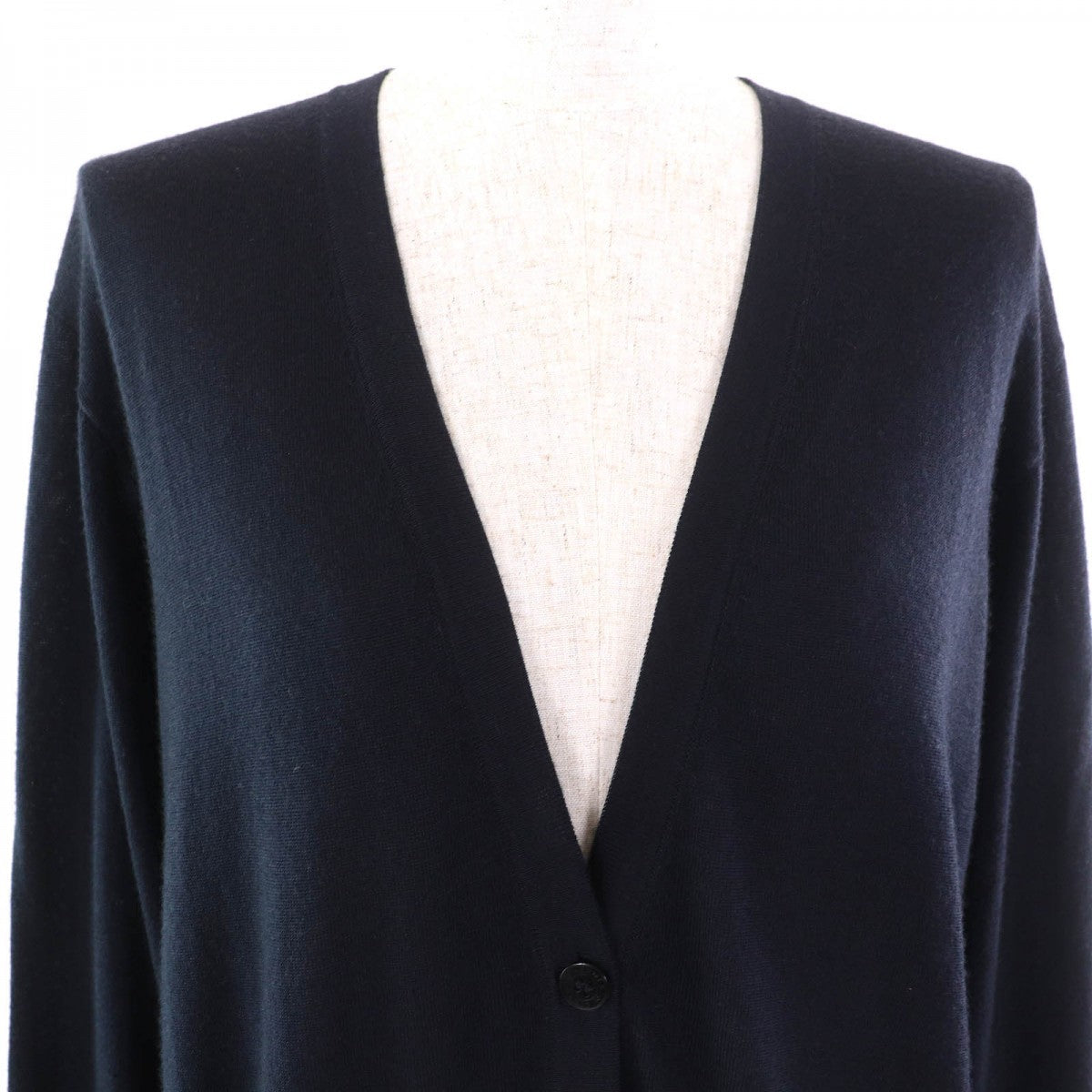 HERMES cardigan cashmere Navy 34