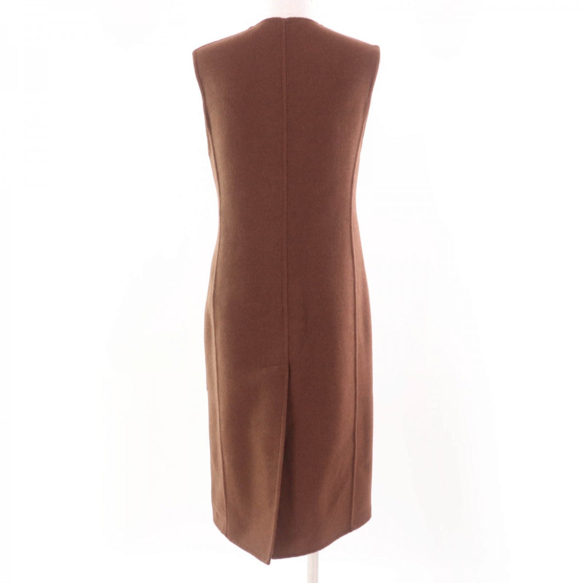 HERMES Vest 3H0198DB cashmere Brown 32