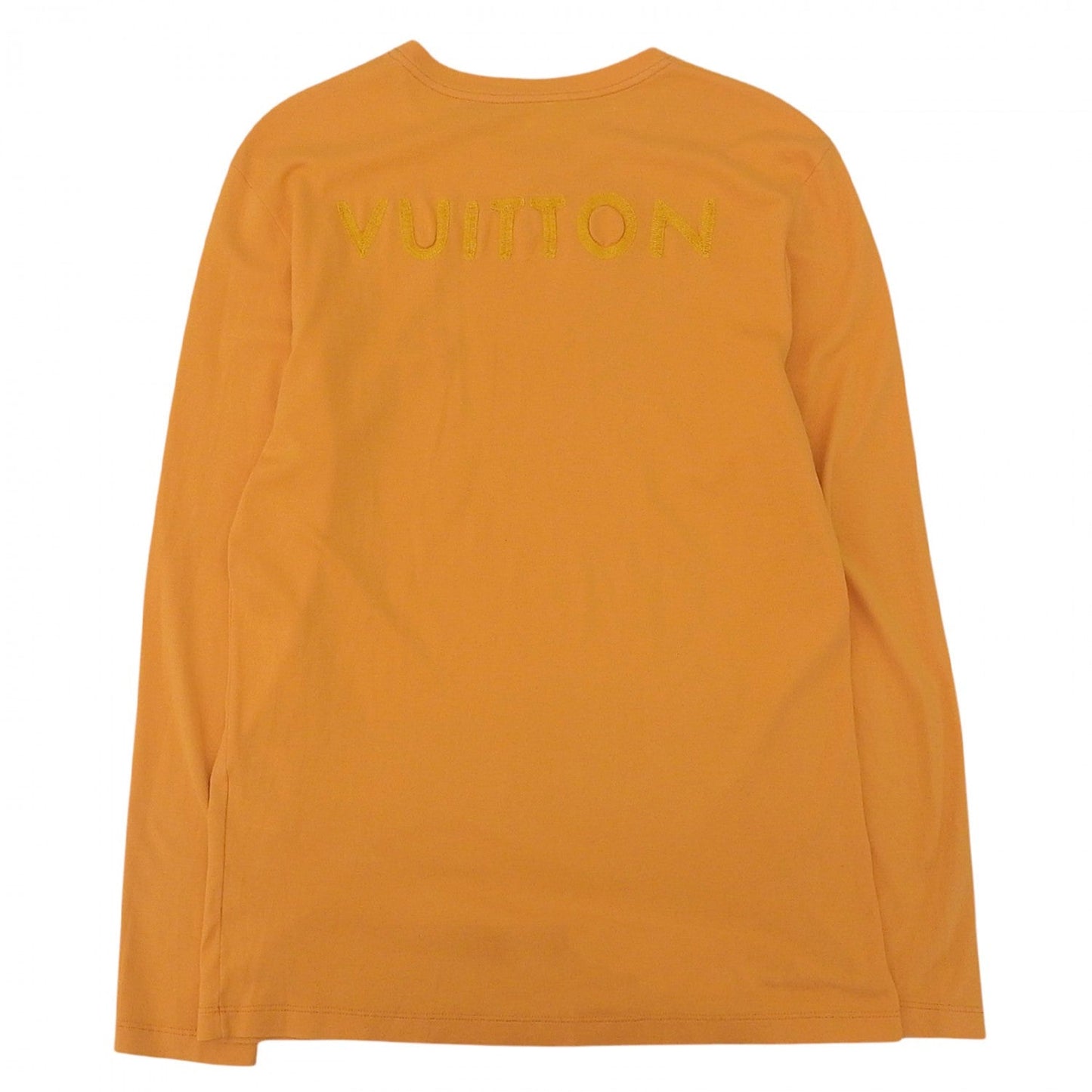 LOUIS VUITTON Long-sleeved T-shirt cotton Orange S