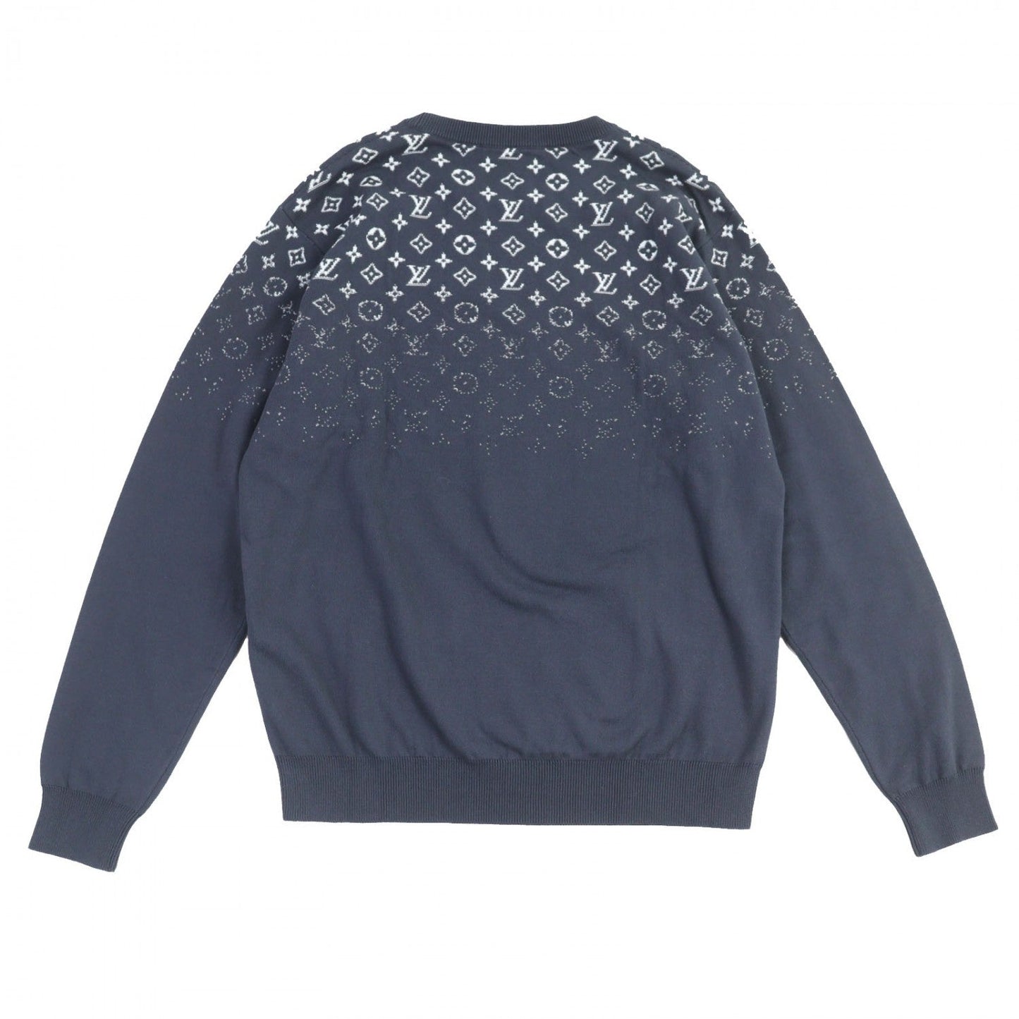 LOUIS VUITTON knit cotton Gray type Gradient Monogram XL