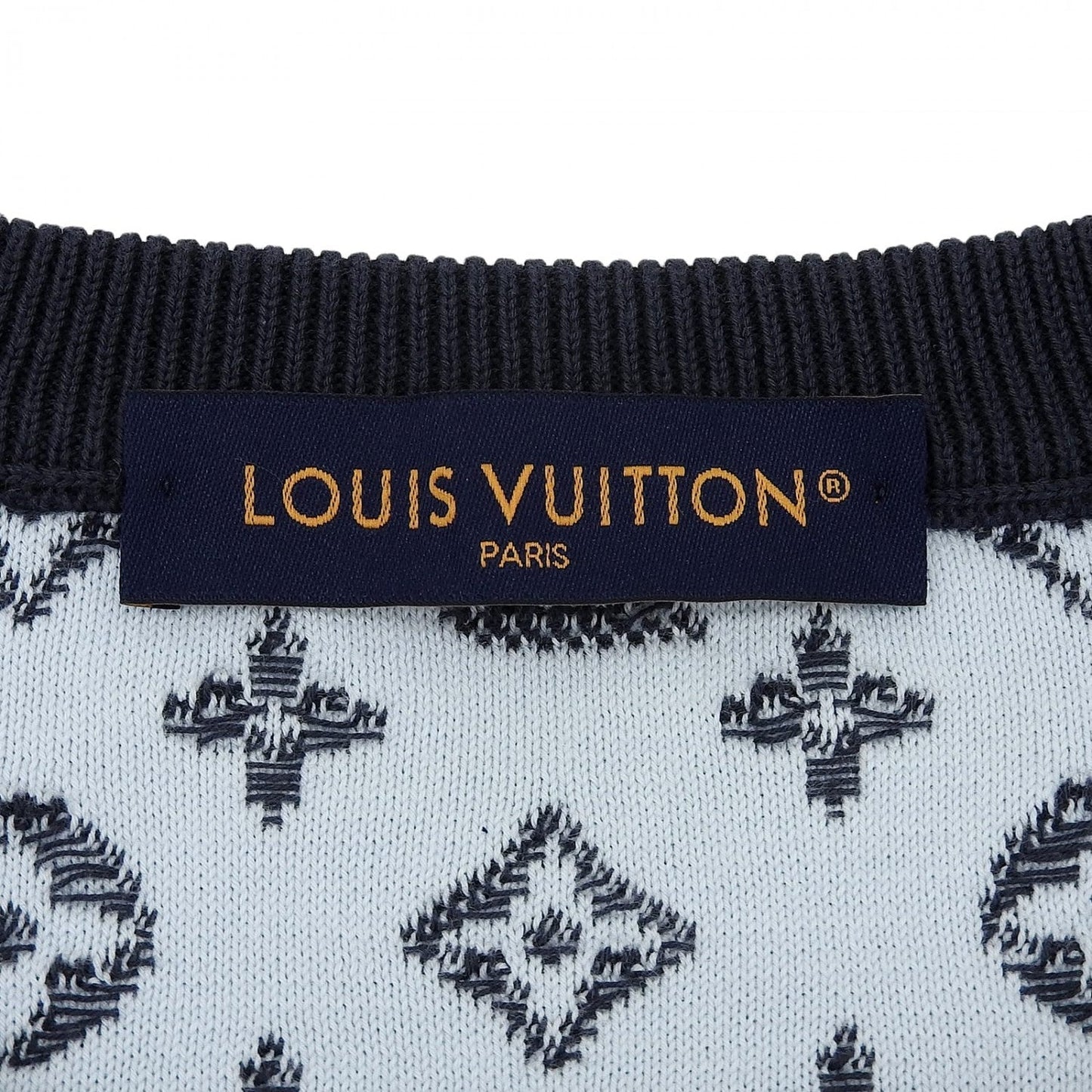 LOUIS VUITTON knit cotton Gray type Gradient Monogram XL