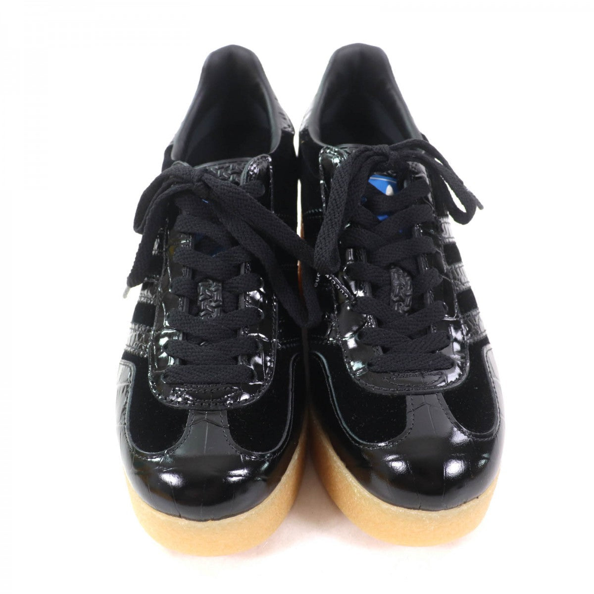 GUCCI sneakers 725627 Leather, Patent black Gazelle 36 1/2