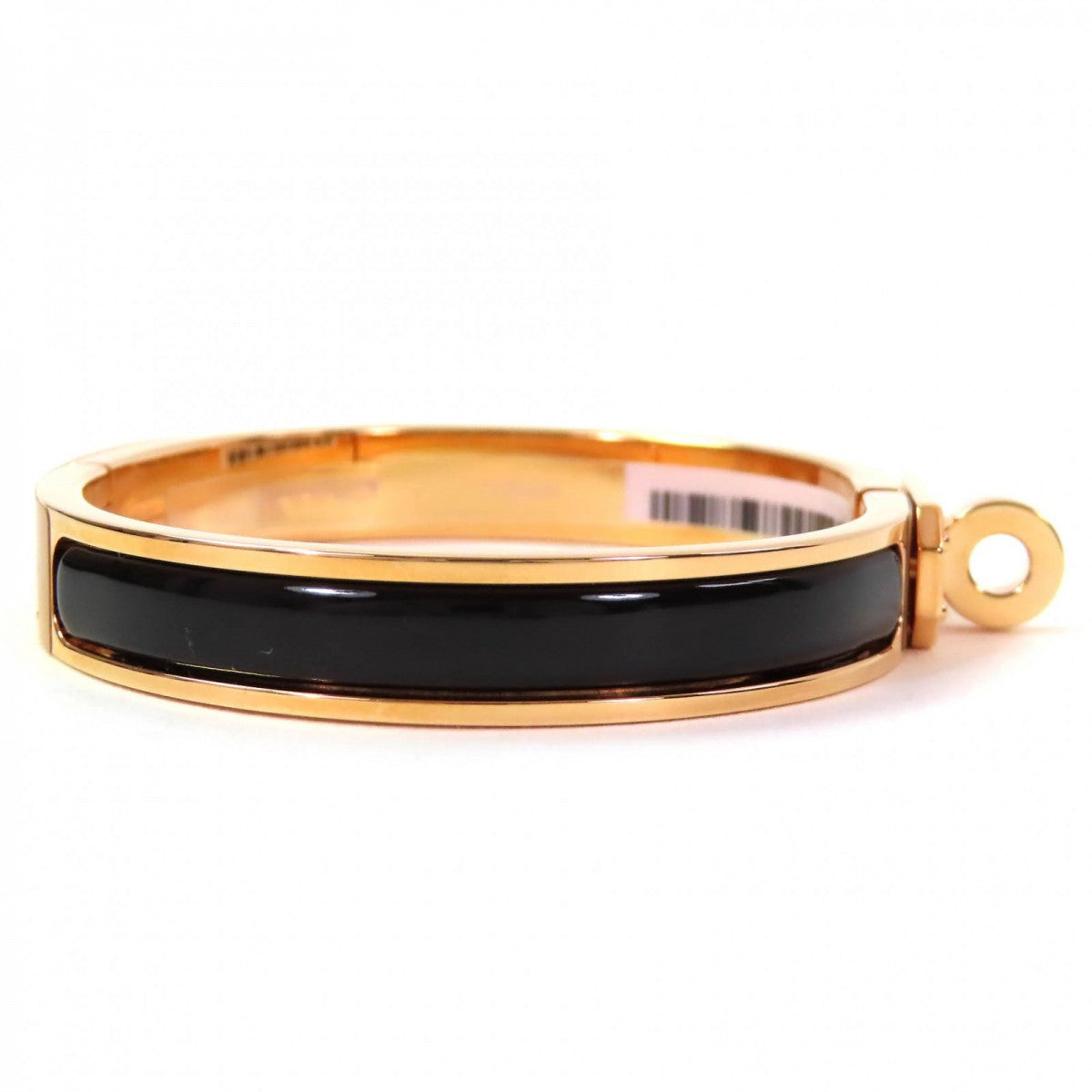 HERMES Bangle Gold Plated Gold black Mini Clic Kelly Mini Clic Kelly