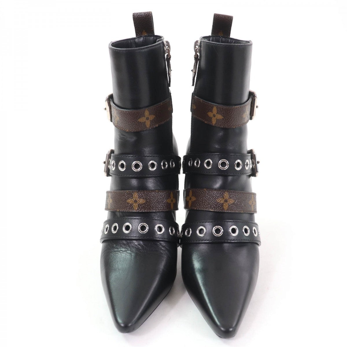 LOUIS VUITTON Ankle boots leather black 36