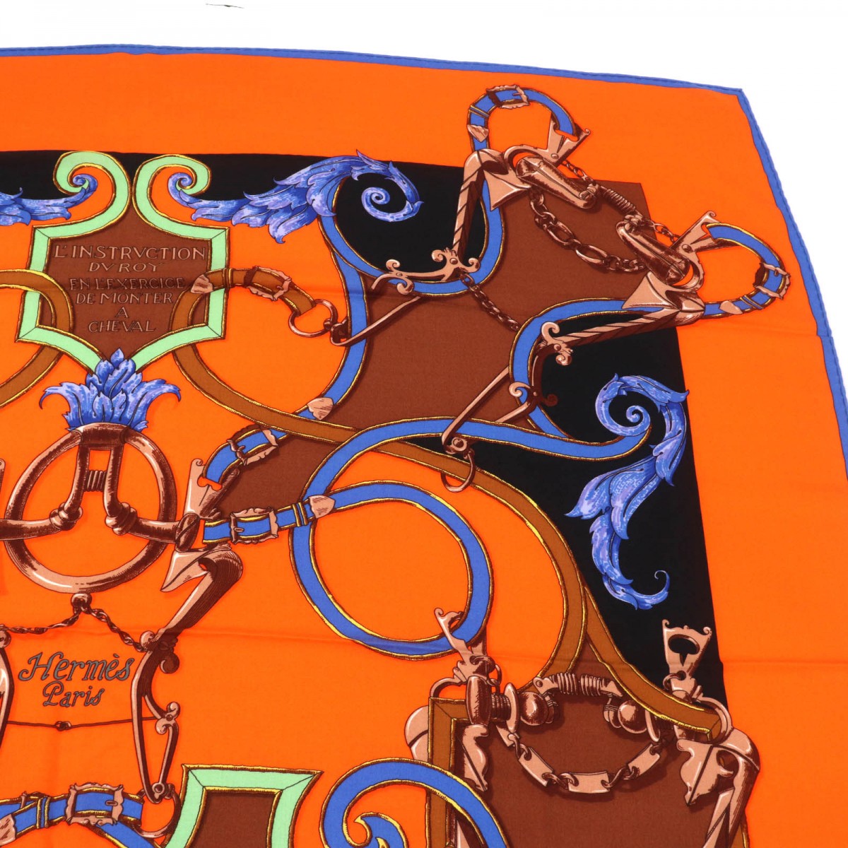 HERMES scarf cashmere Multi Carre140 LINSTRVCTION DV ROY Imperial Studies