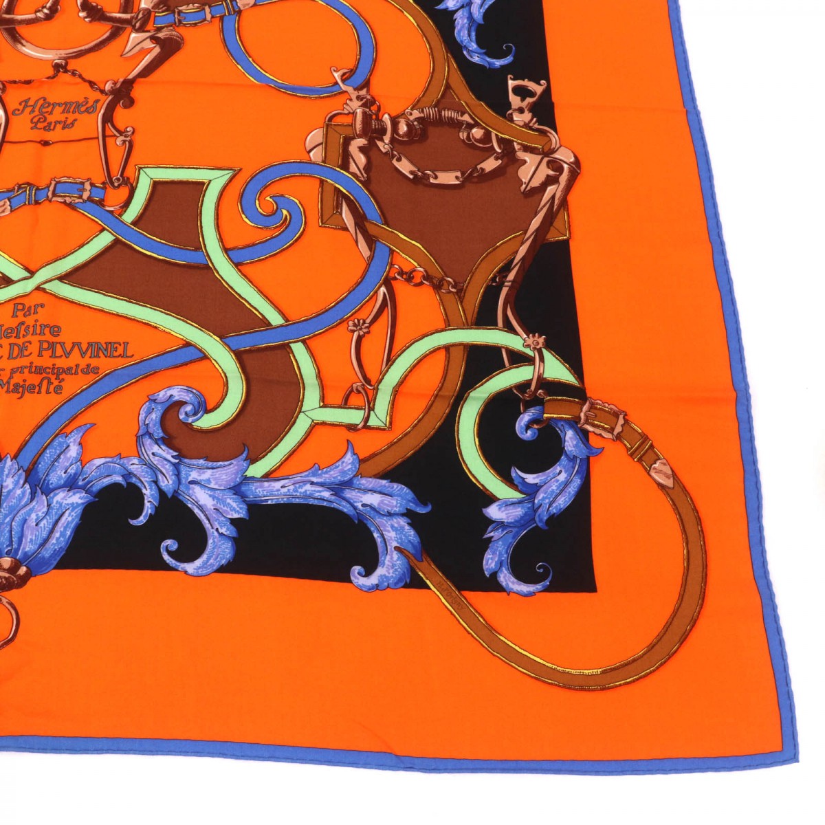 HERMES scarf cashmere Multi Carre140 LINSTRVCTION DV ROY Imperial Studies