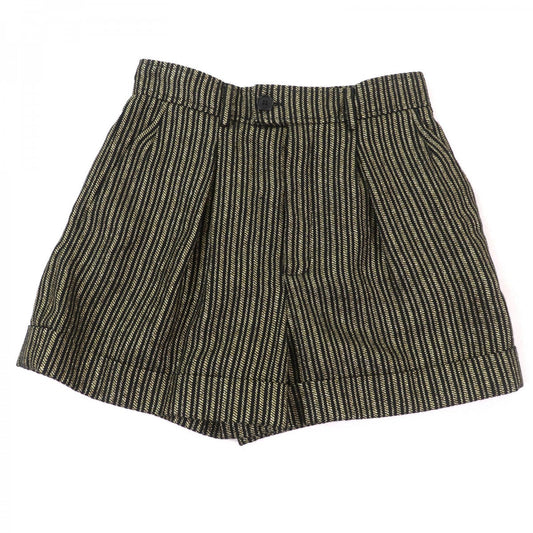 SAINT LAURENT PARIS Shorts 600738 linen Gold black 40