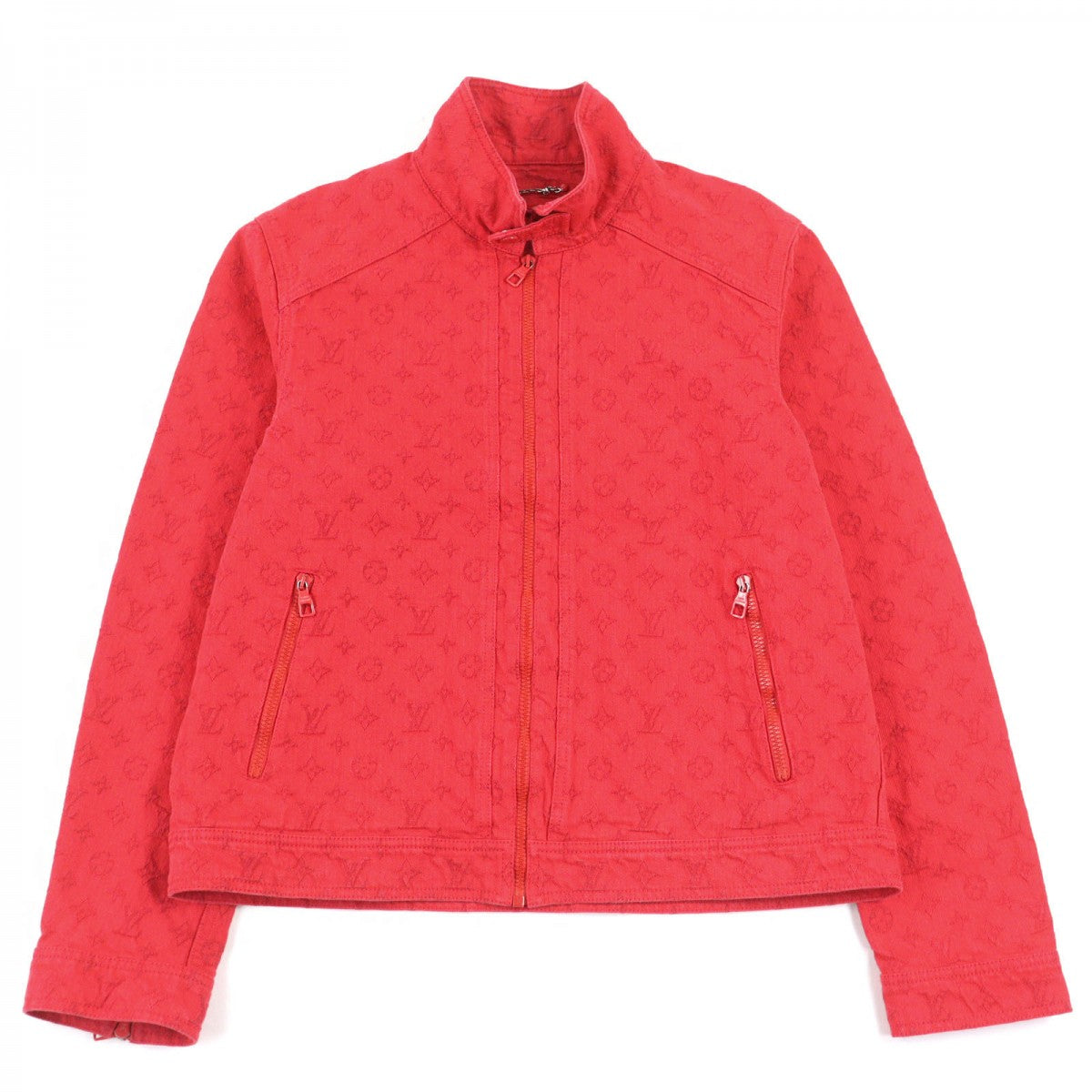 LOUIS VUITTON Denim Jacket 1A5PDR cotton Red 52