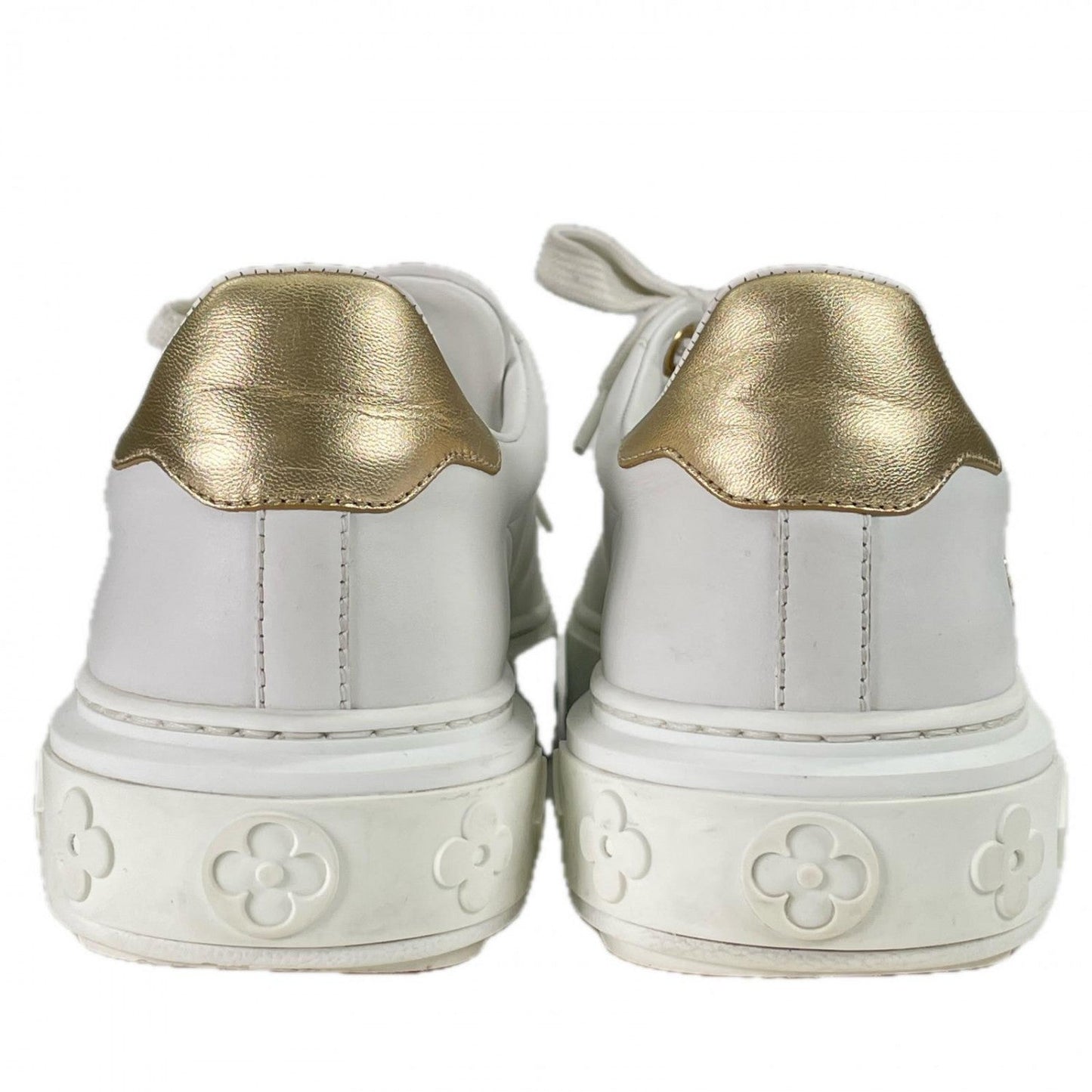 LOUIS VUITTON sneakers leather white Timeout line 36