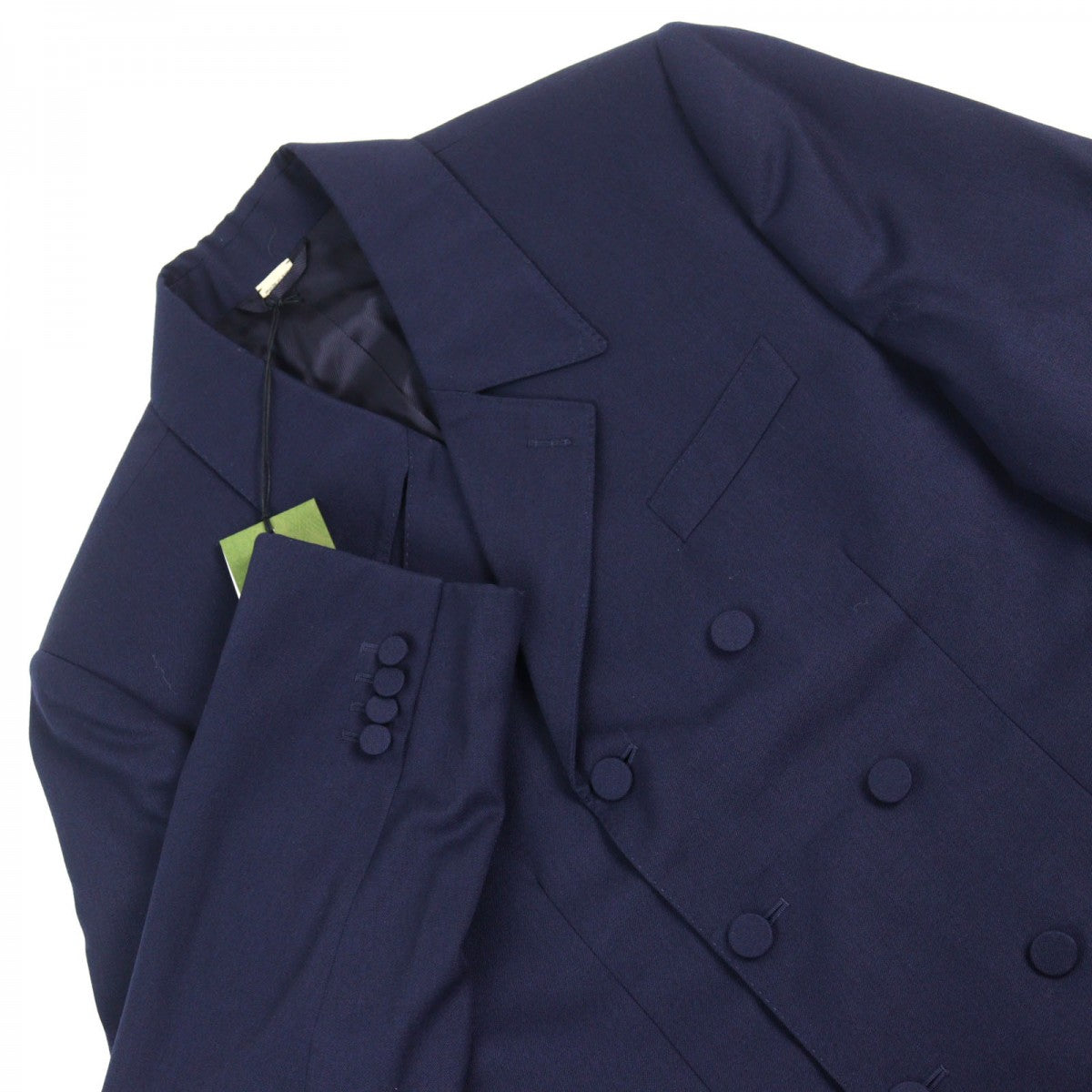 GUCCI Double breasted jacket 736770 wool Navy 48