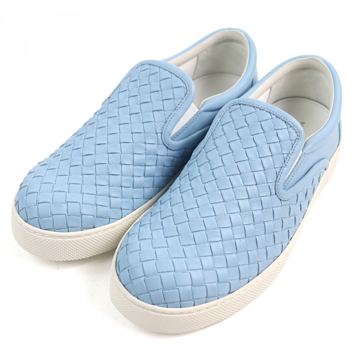 BOTTEGAVENETA Slip-on leather Light blue 40