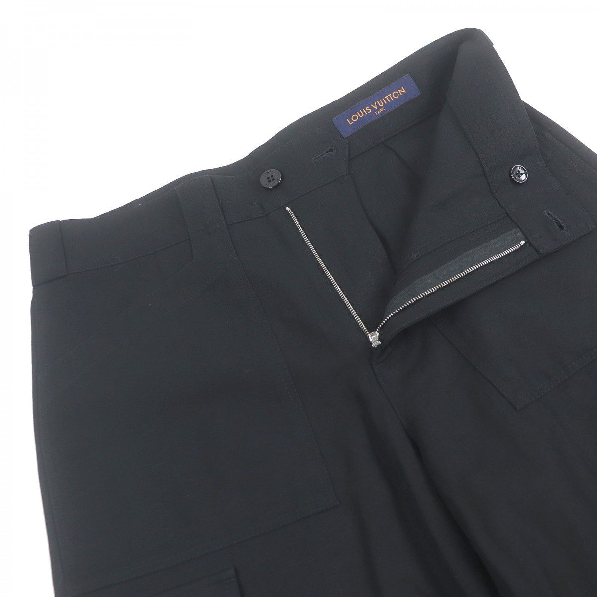 LOUIS VUITTON Pants cotton black 38