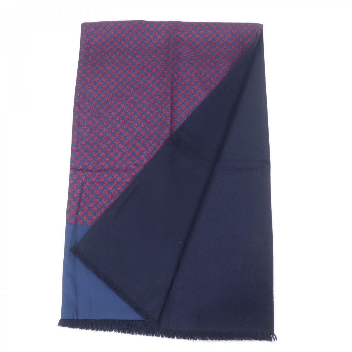 HERMES Scarf silk Navy