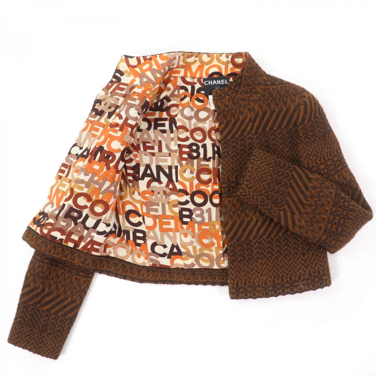 CHANEL setup 00A P16210W02649 wool Brown 38