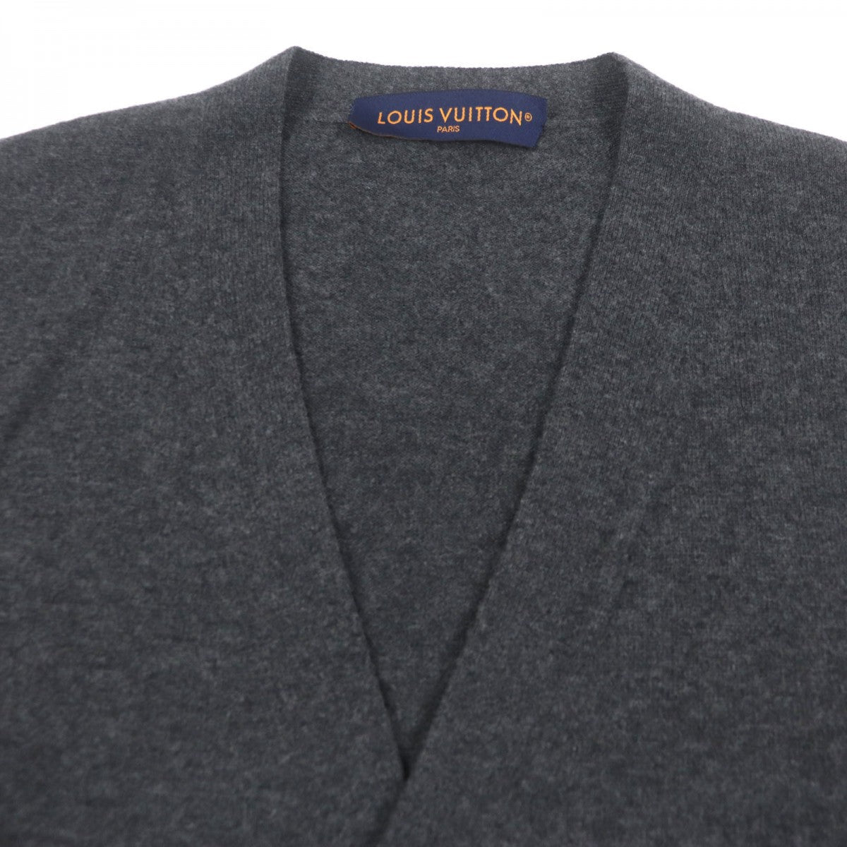 LOUIS VUITTON cardigan 1AATLY wool gray L