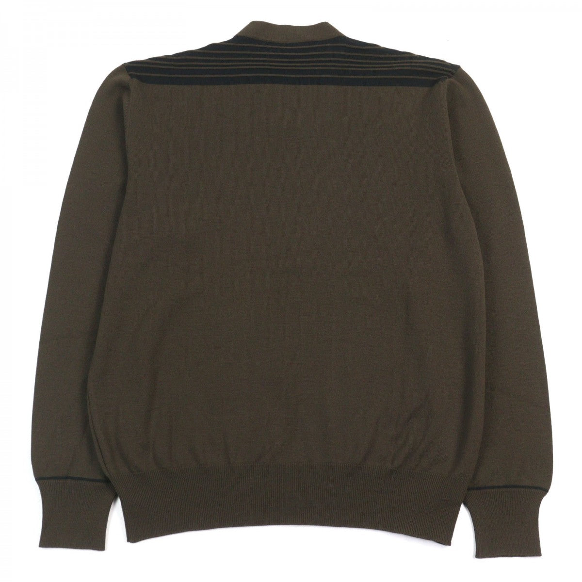 HERMES knit wool Khaki green type XL