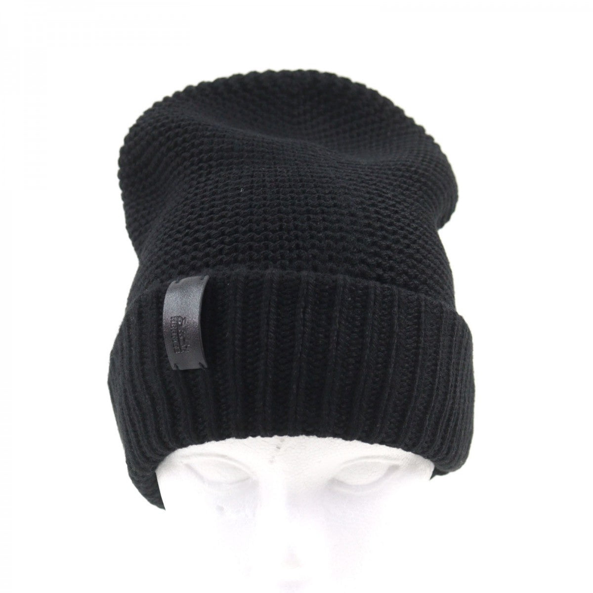HERMES Knit cap cashmere black S