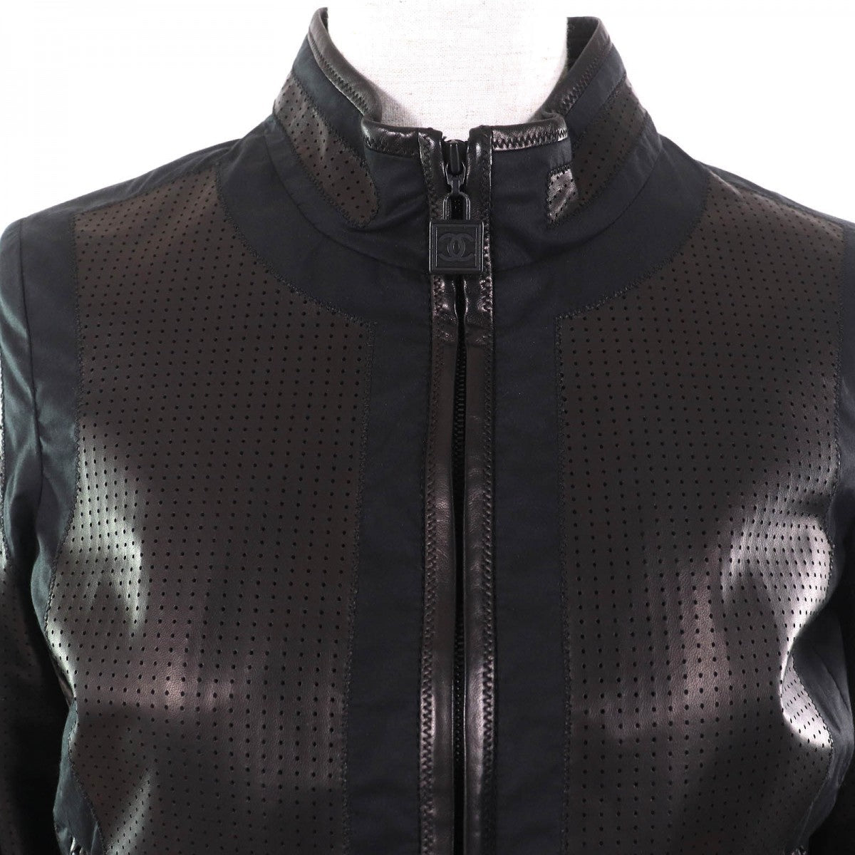CHANEL Jacket 09P P35275 lambskin black 34