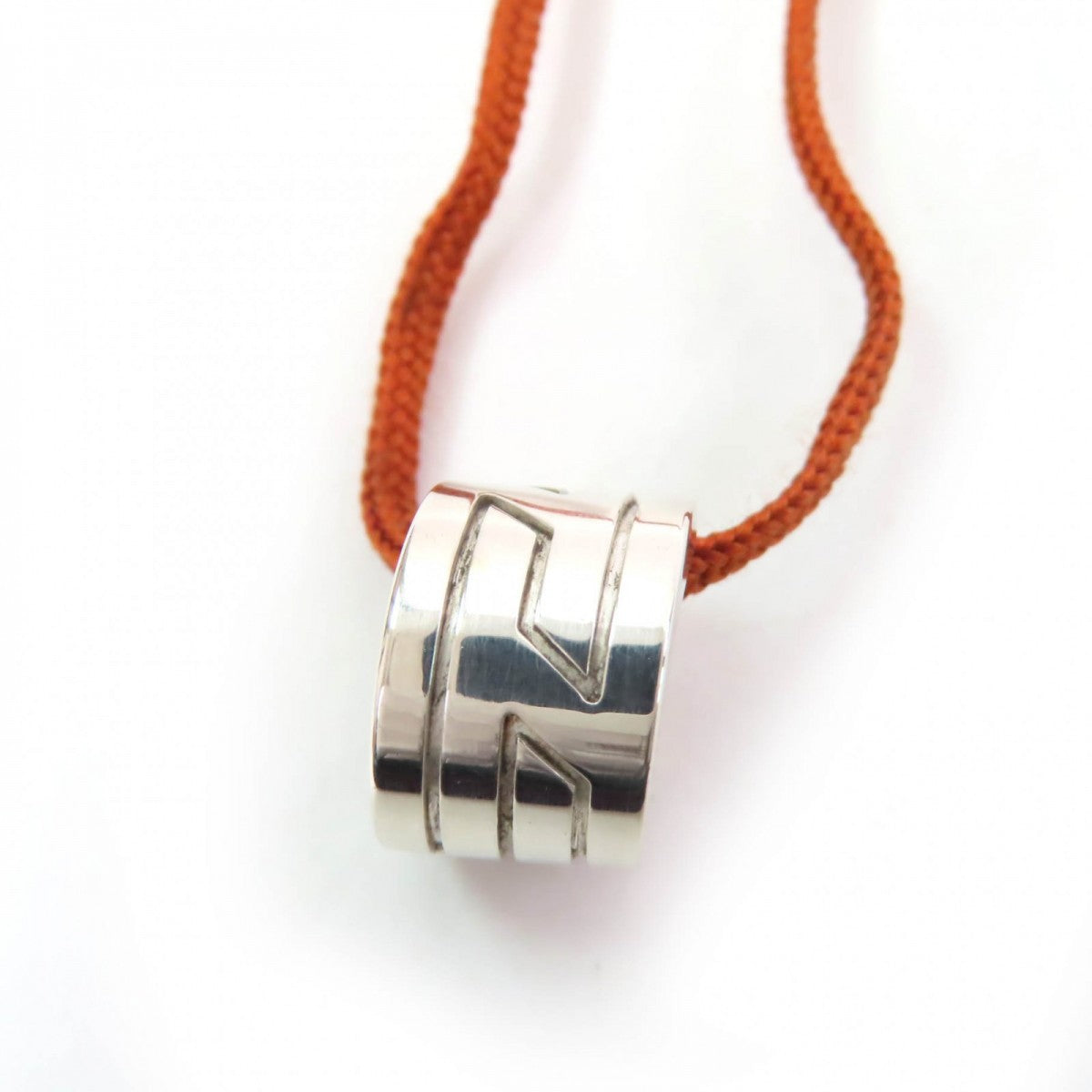 HERMES Necklace 925 Silver brown Move ash