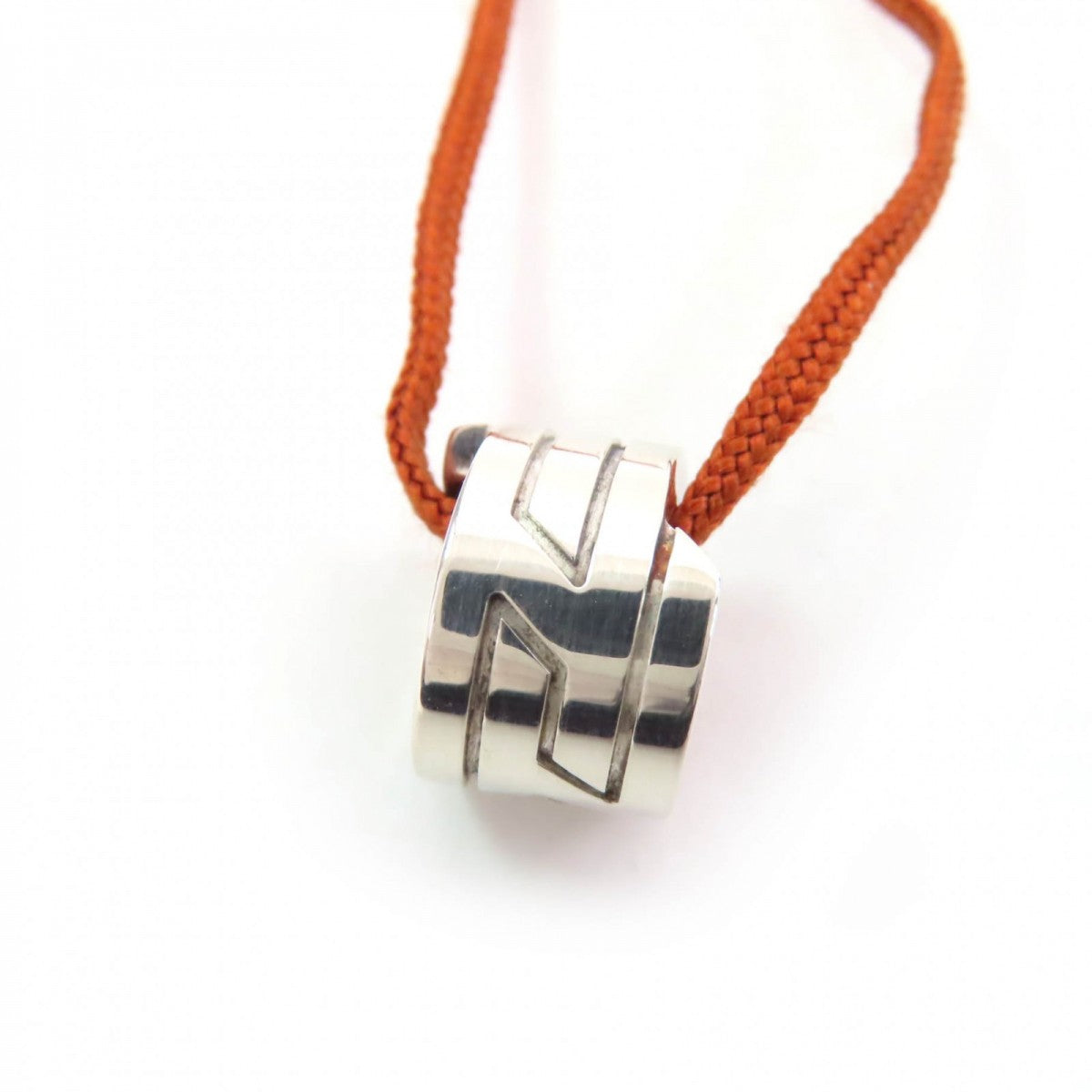 HERMES Necklace 925 Silver brown Move ash