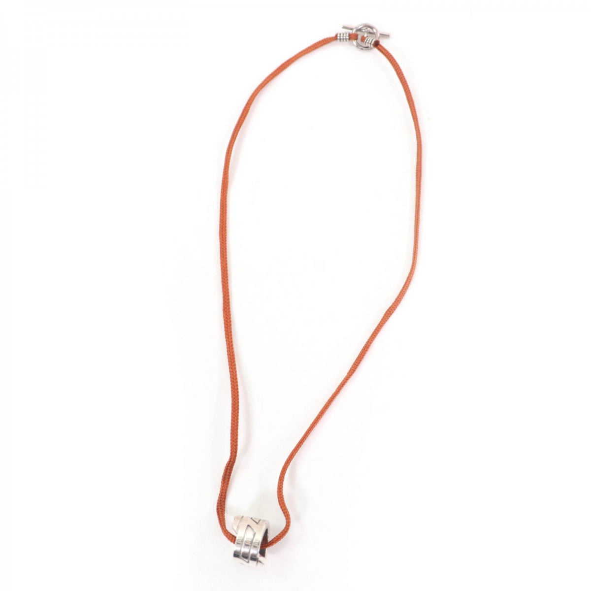 HERMES Necklace 925 Silver brown Move ash
