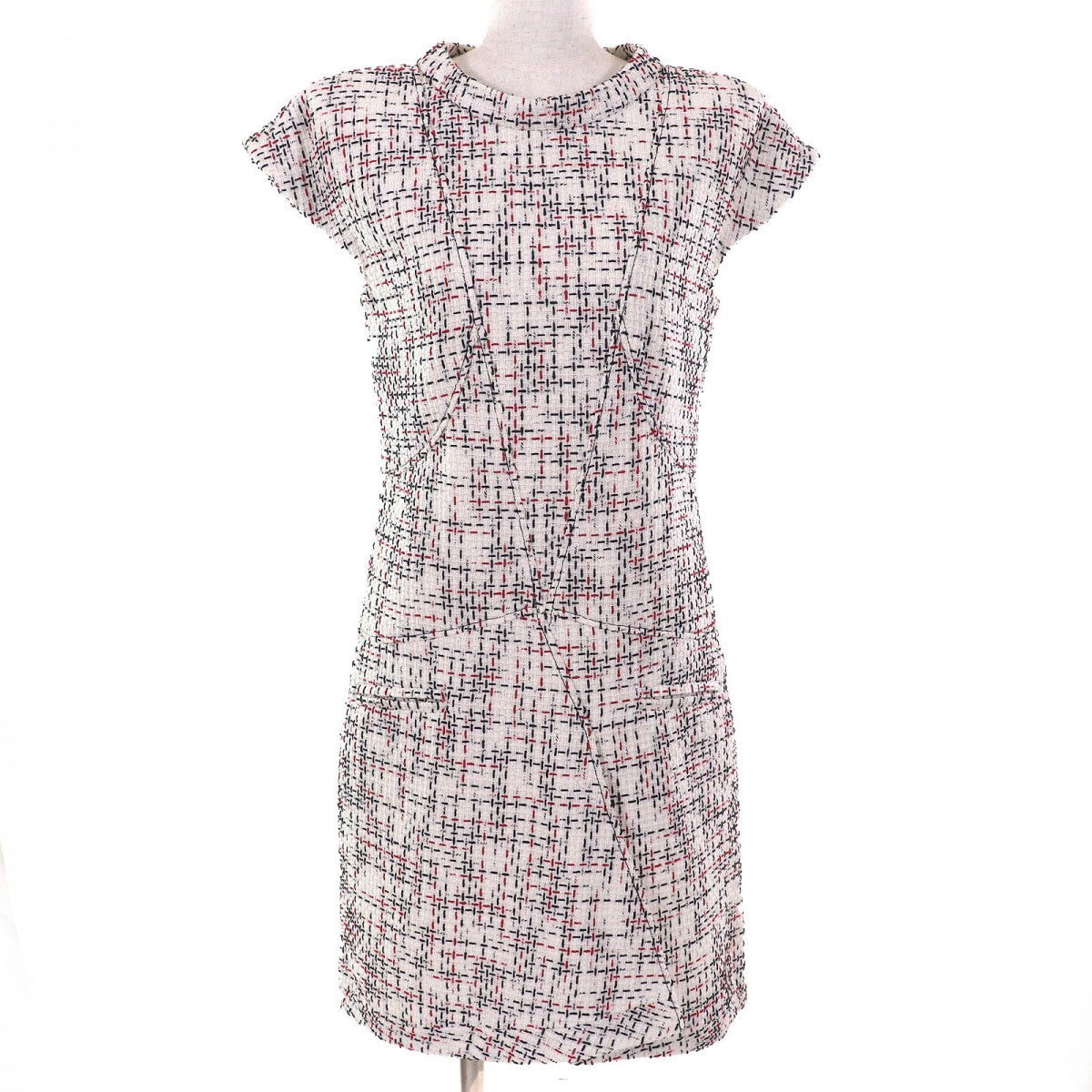 CHANEL one piece P50967 cotton Ivory black red 36