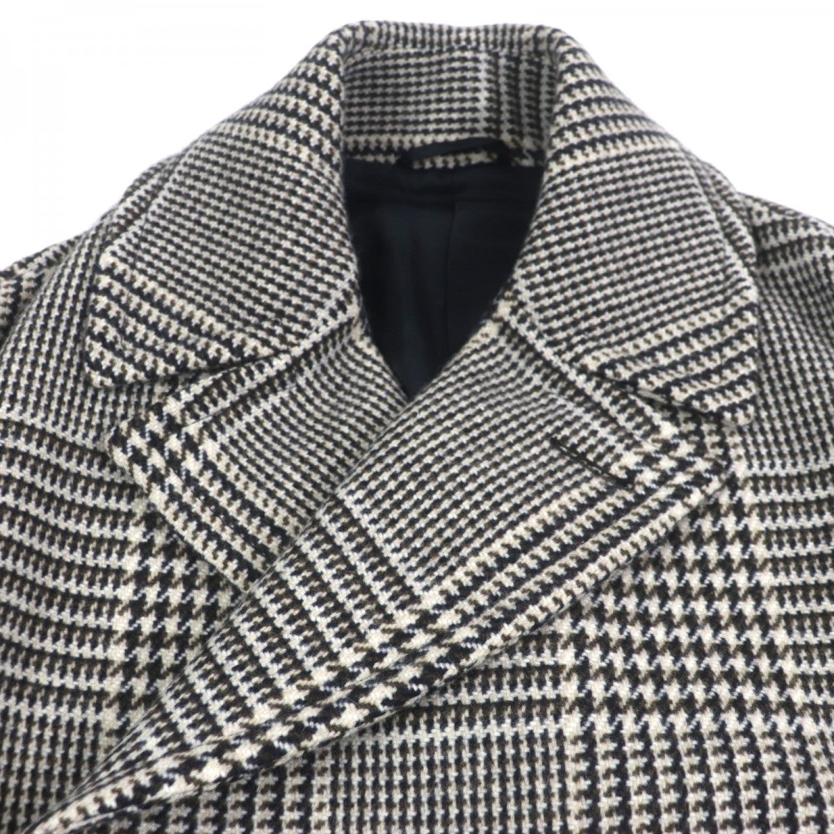HERMES coat wool Brown type 46
