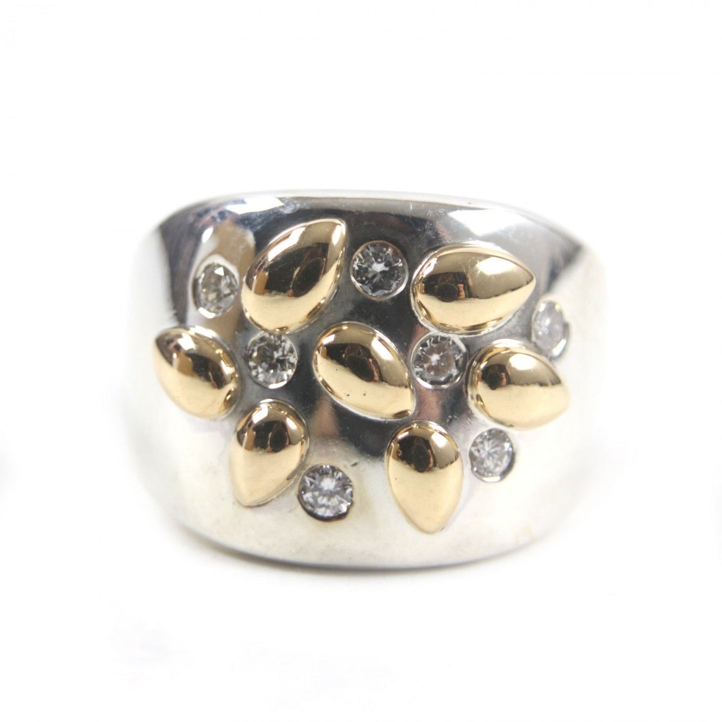 HERMES Ring 925 Silver Gaucho Ring 52