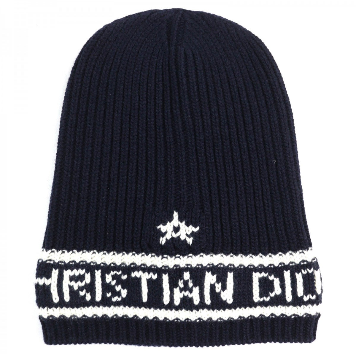 Christian Dior Knit cap 31NOE714IXGH wool Navy white