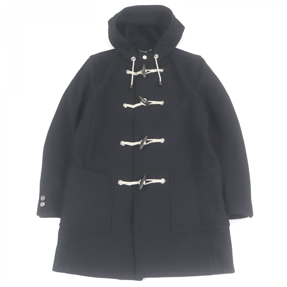LOUIS VUITTON Duffel coat wool black 54