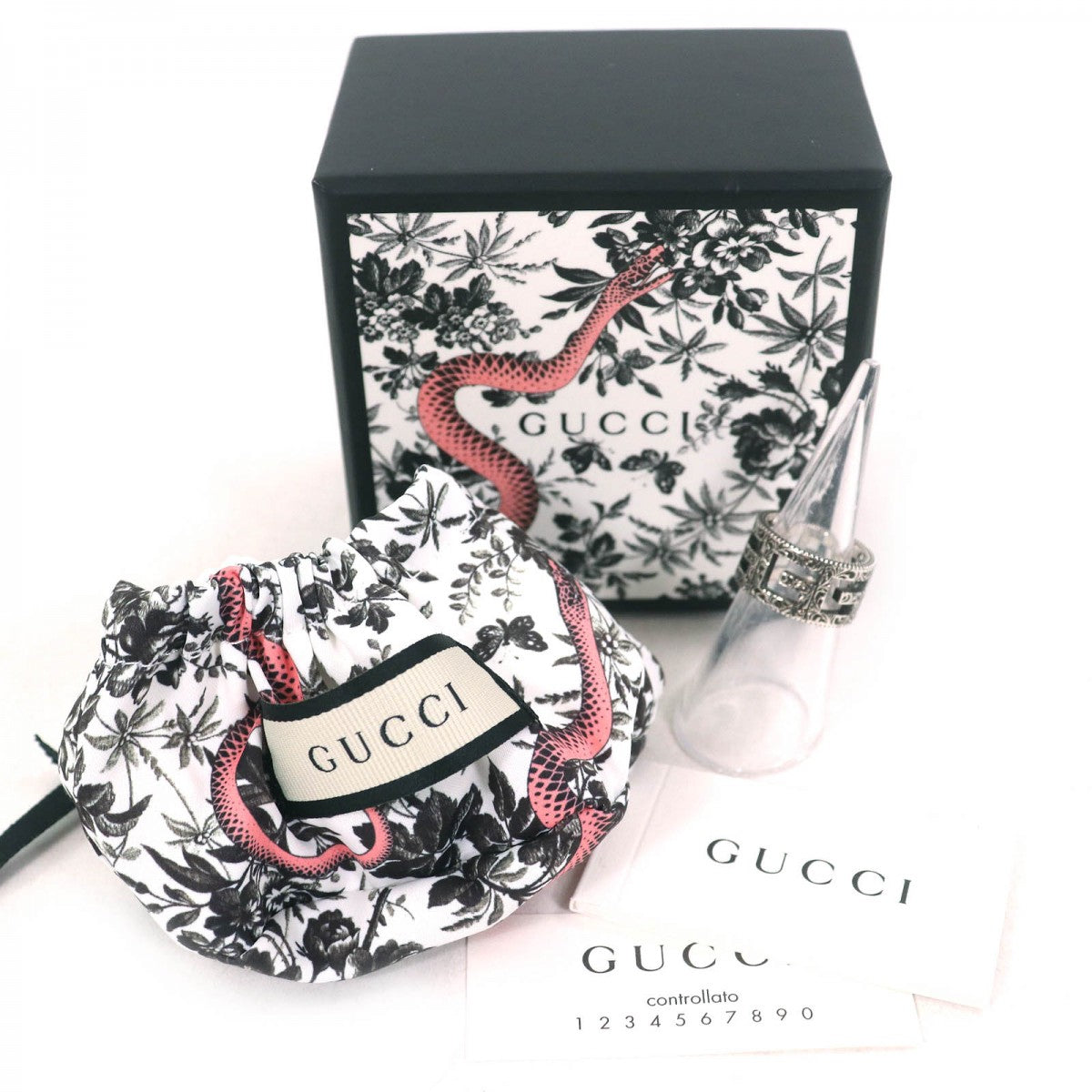 GUCCI Ring AG925 Silver Arabesque 11