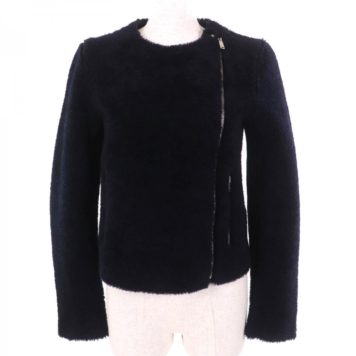 CELINE Jacket 2 5K10/5525 Sheep leather Navy 34