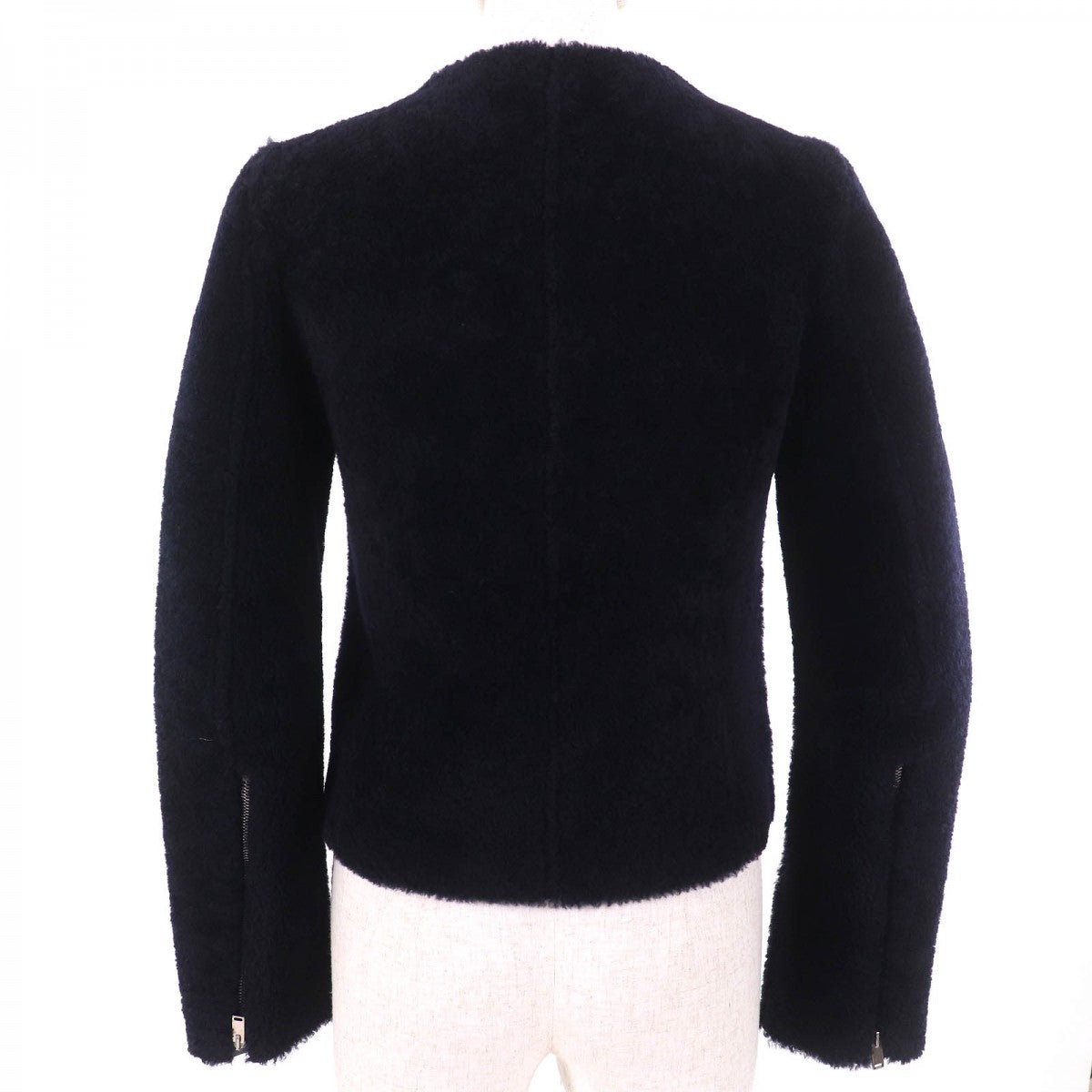 CELINE Jacket 2 5K10/5525 Sheep leather Navy 34