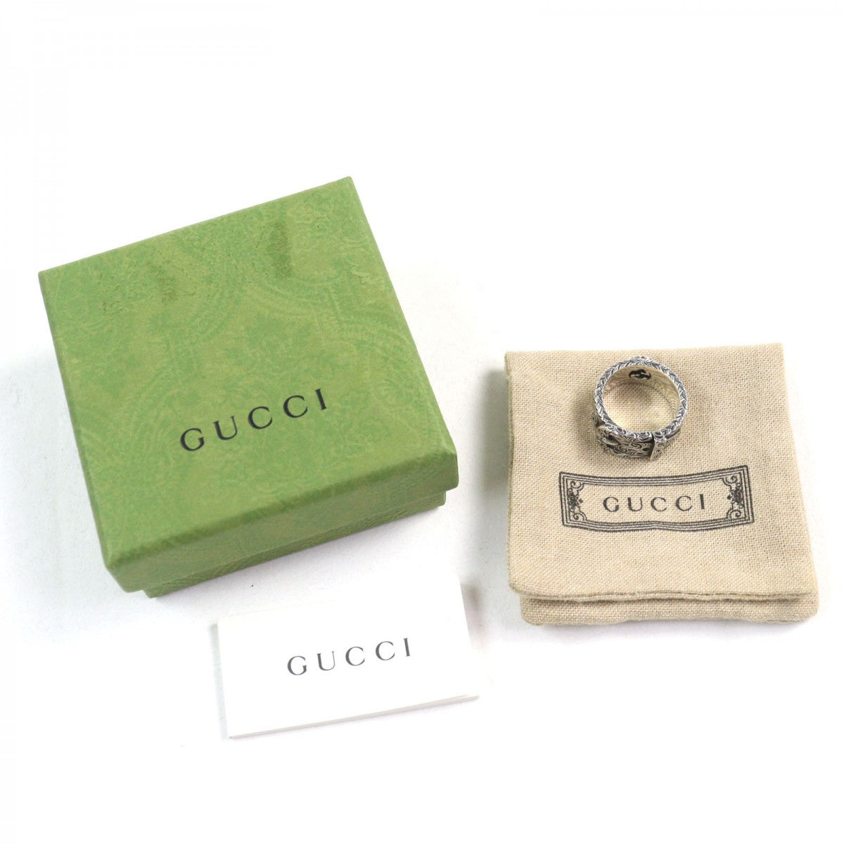 GUCCI Ring AG925 Silver Arabesque Ring 21