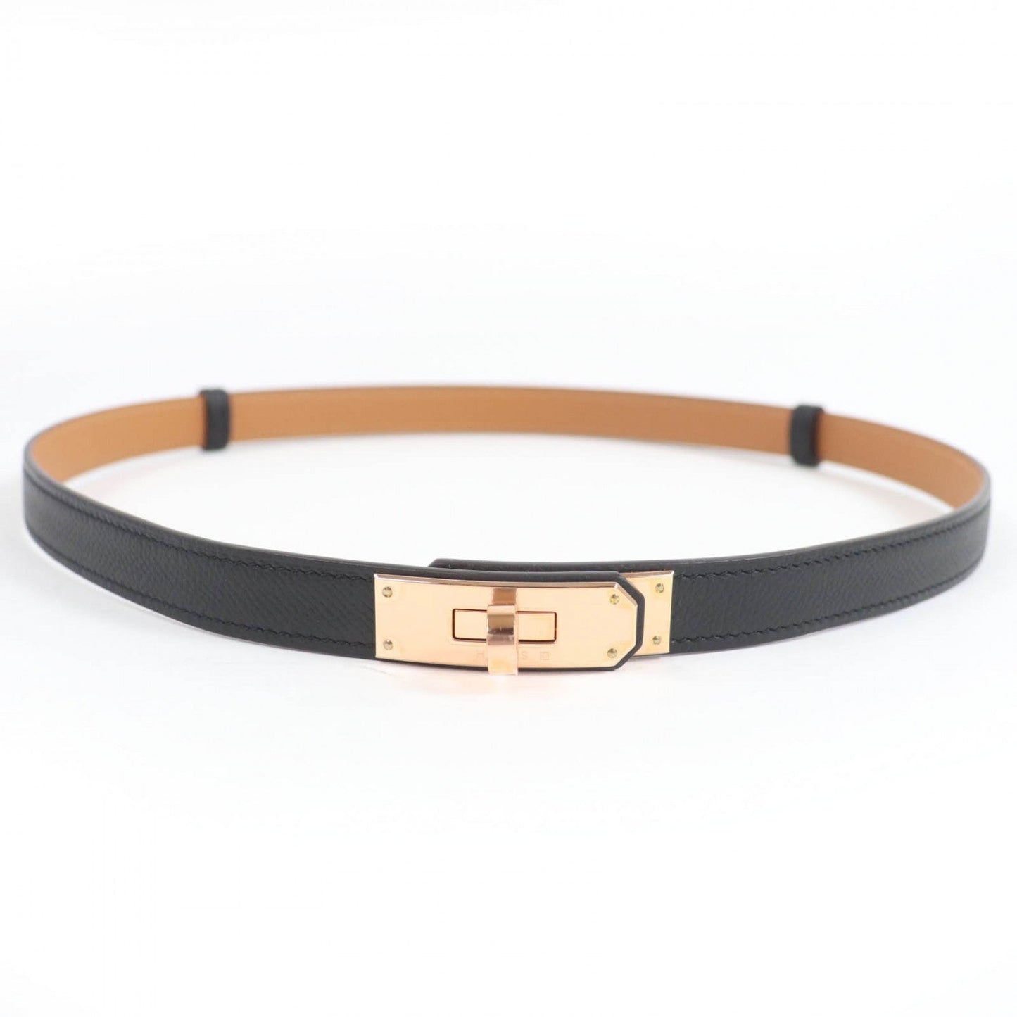 HERMES belt Epsom black Kelly 18