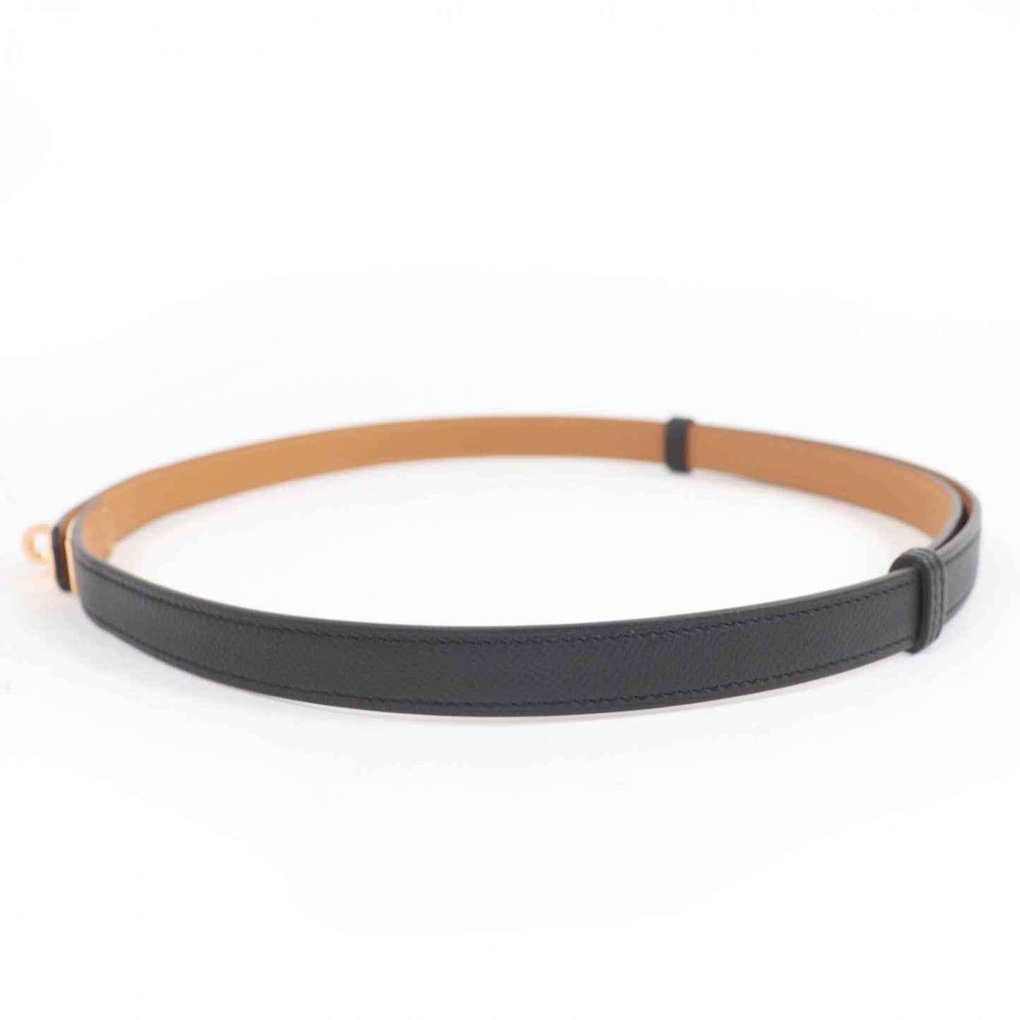 HERMES belt Epsom black Kelly 18