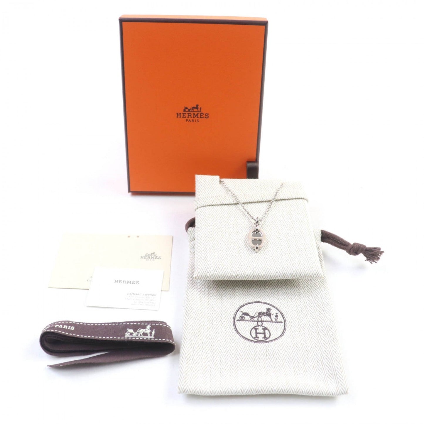 HERMES Necklace ー Gurege Pendant Mini Maillon PM