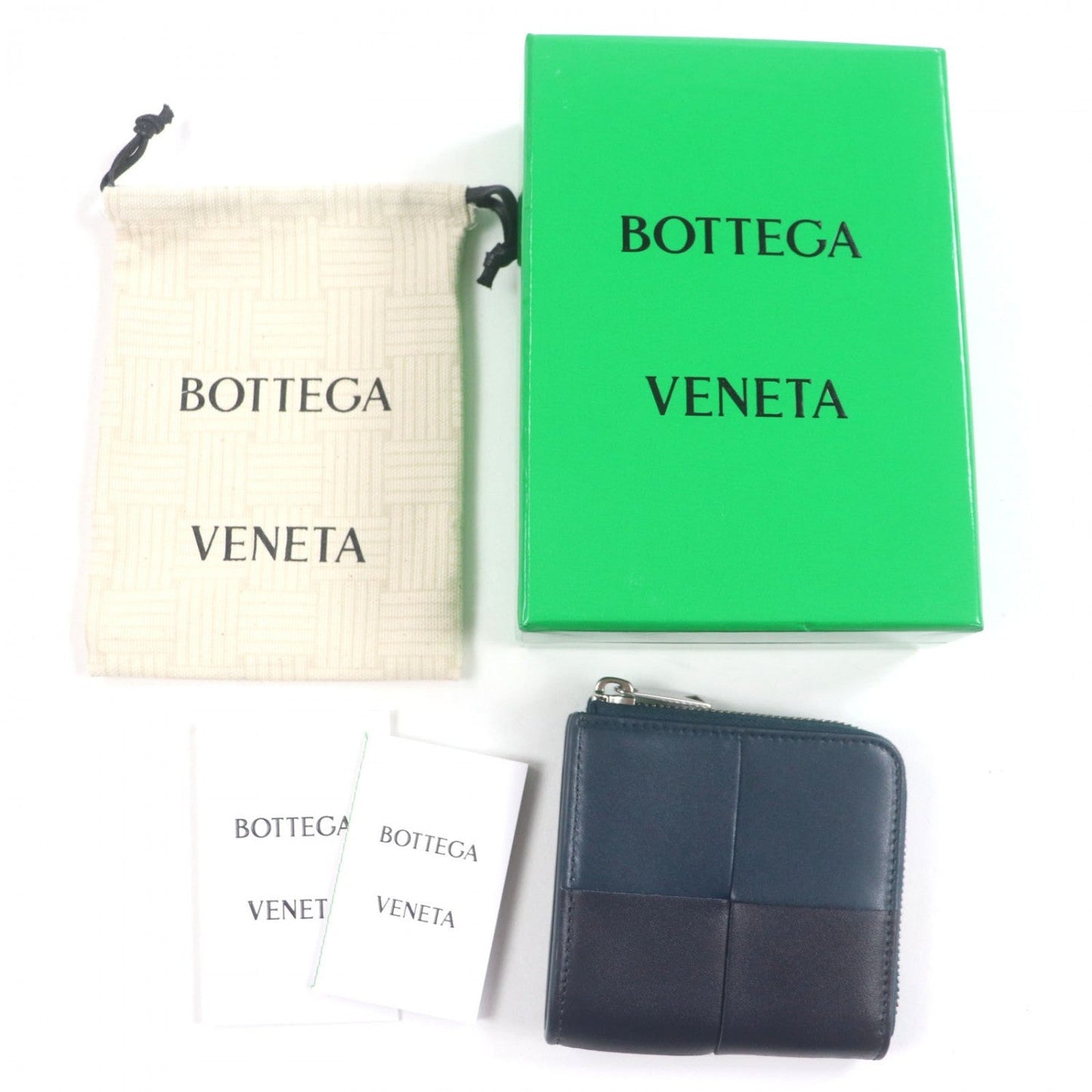 BOTTEGAVENETA Bill Compartment 765782 leather Navy black
