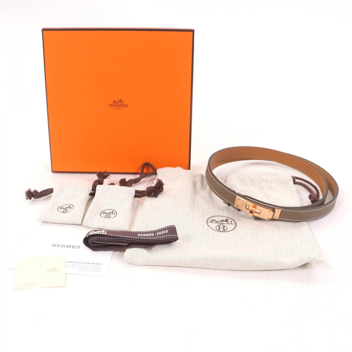 HERMES belt Epsom Etope Kelly 18