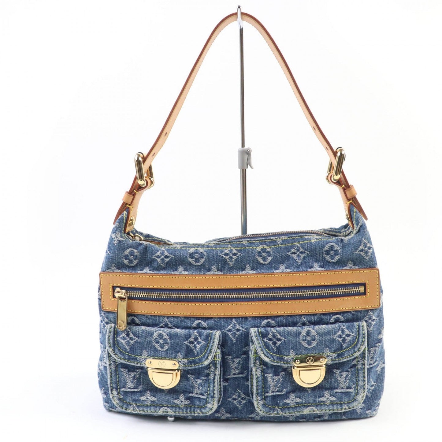 LOUIS VUITTON Handbag M95049 Monogram denim blue Monogram Denim Buggy PM