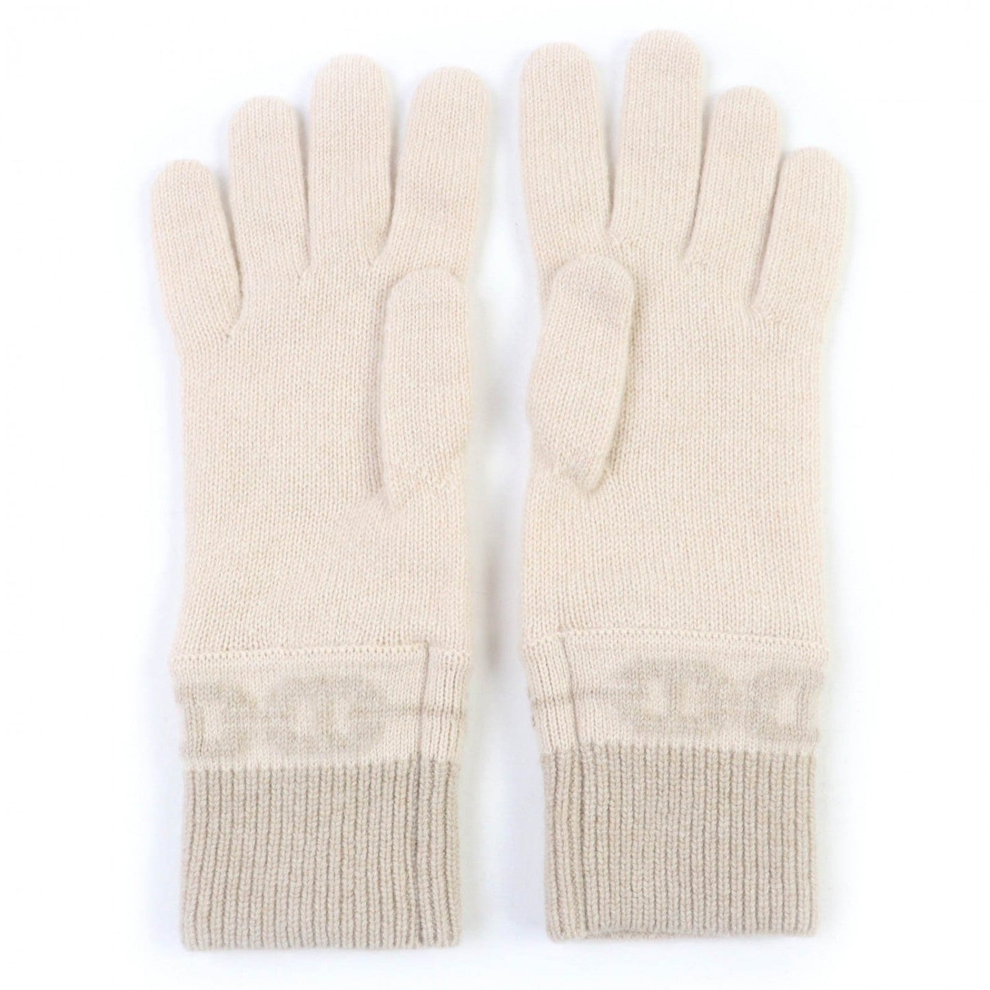 HERMES gloves cashmere beige Heaven M