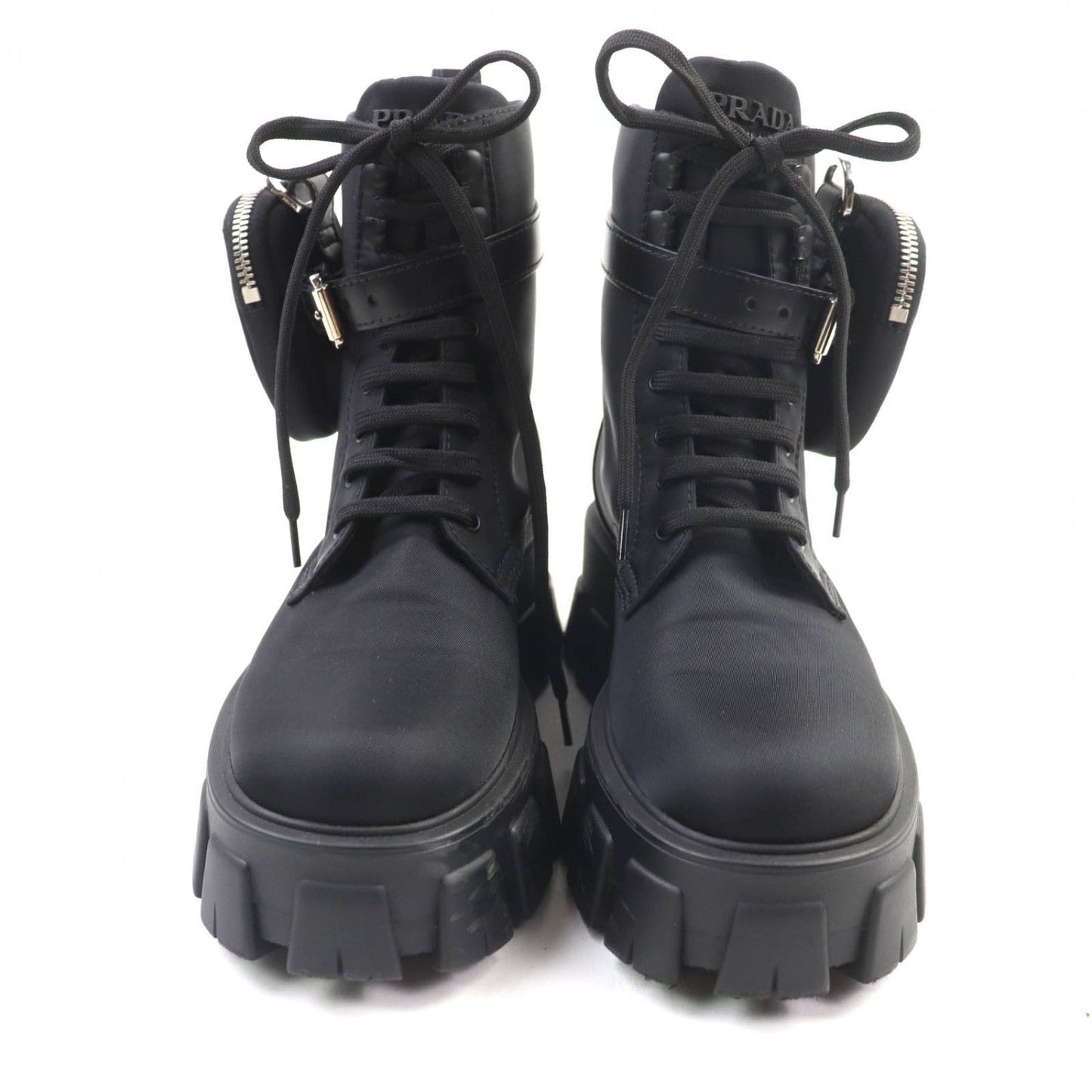 PRADA short boots 1T549M Nylon black monolith 35 1/2