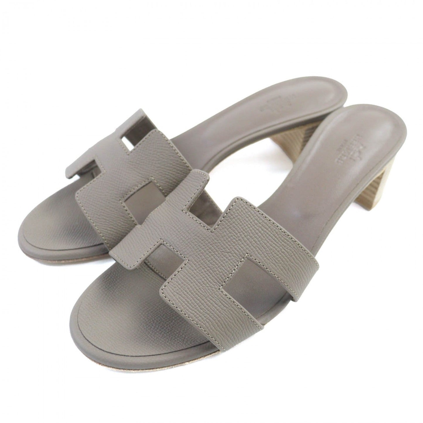 HERMES Mule AF151215Z leather Etope Oasis 39.5