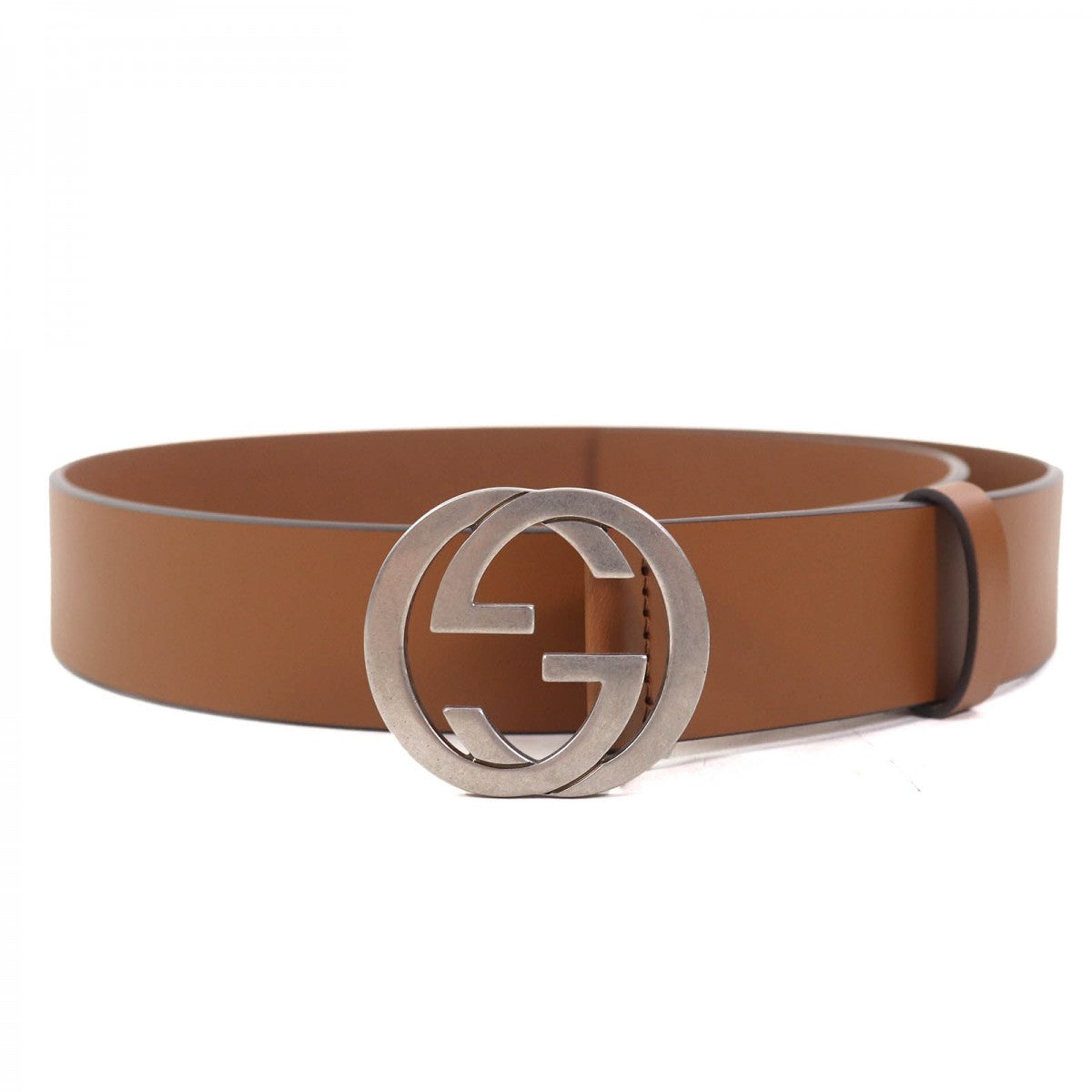 GUCCI belt 546389 leather Brown 85ã»34