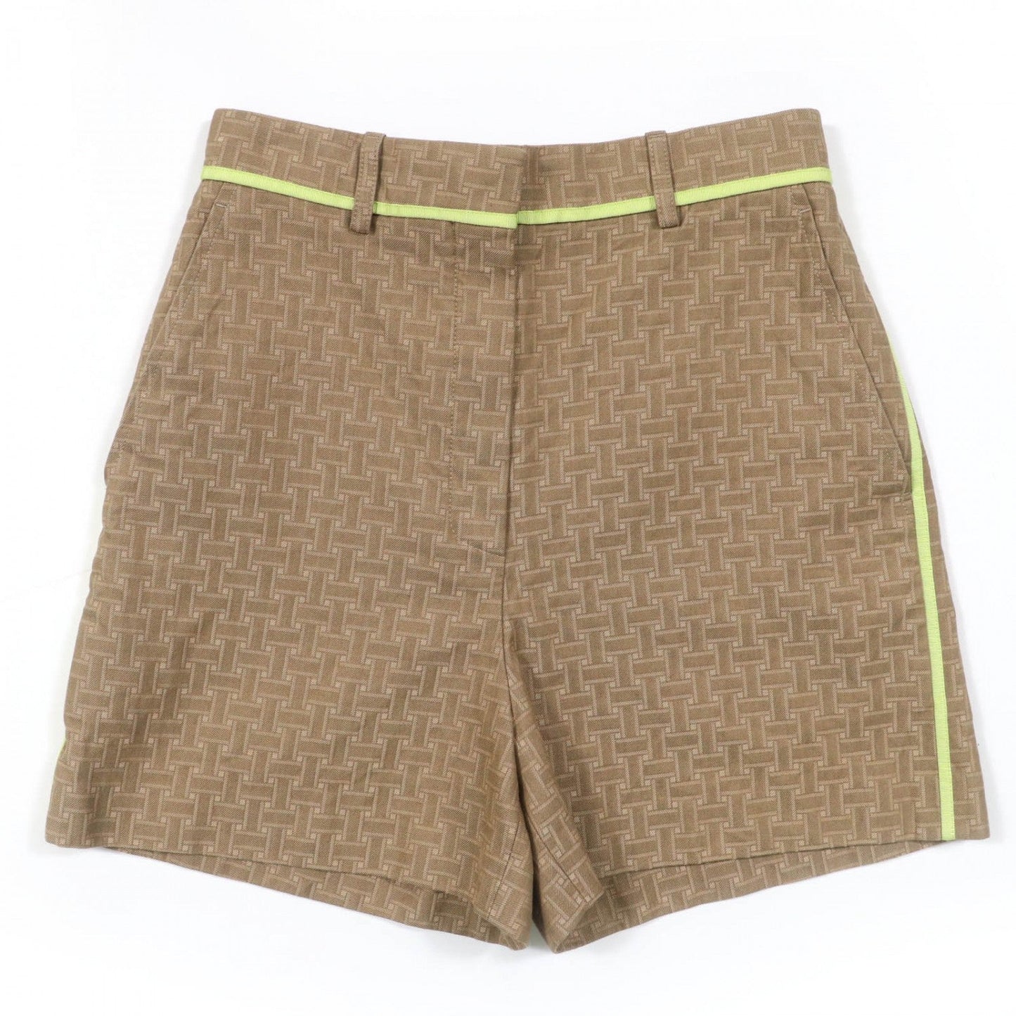 HERMES Shorts 2H0405DP cotton Brown type 36