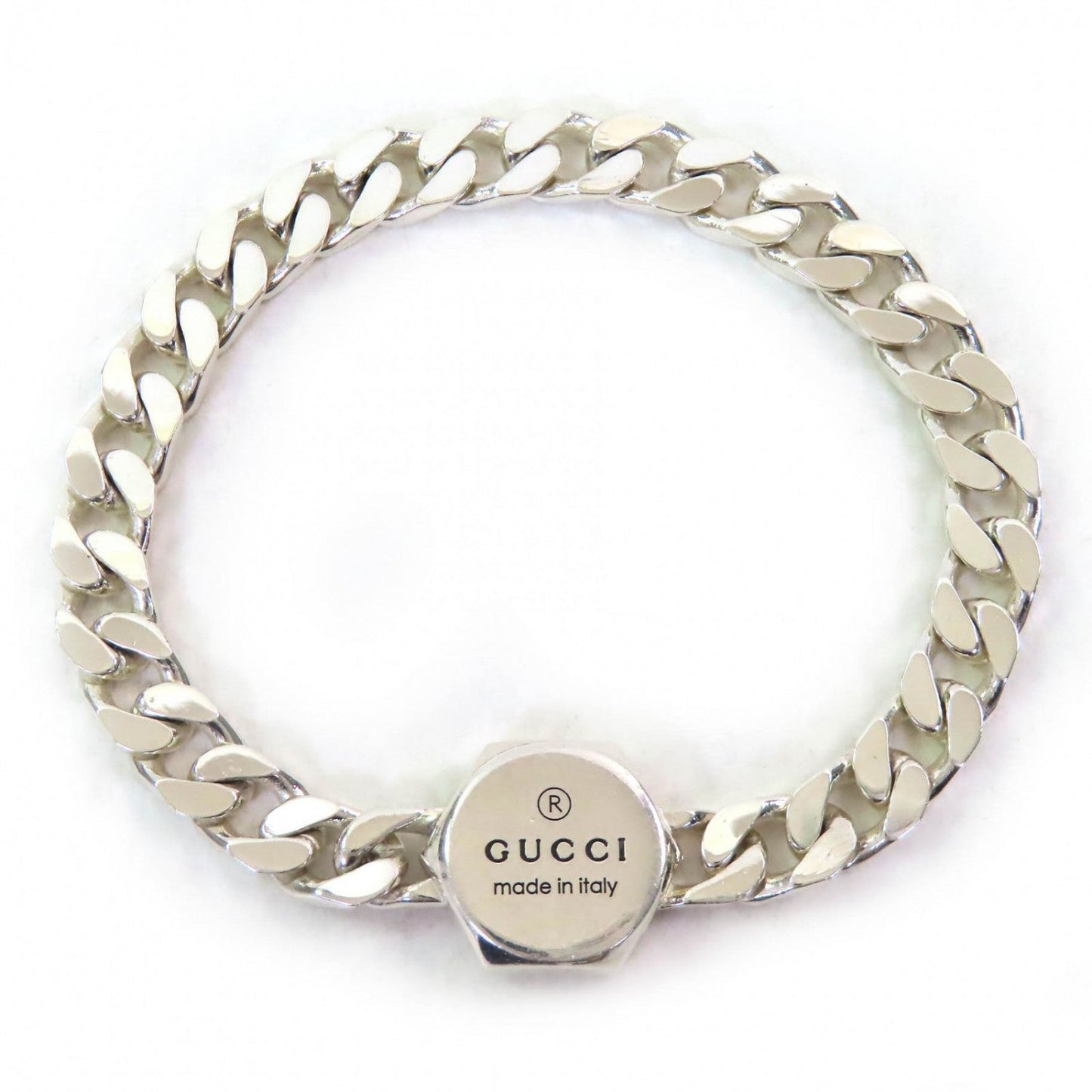 GUCCI bracelet 779173 AG925 Silver Trademark Bure Rubbed T 16